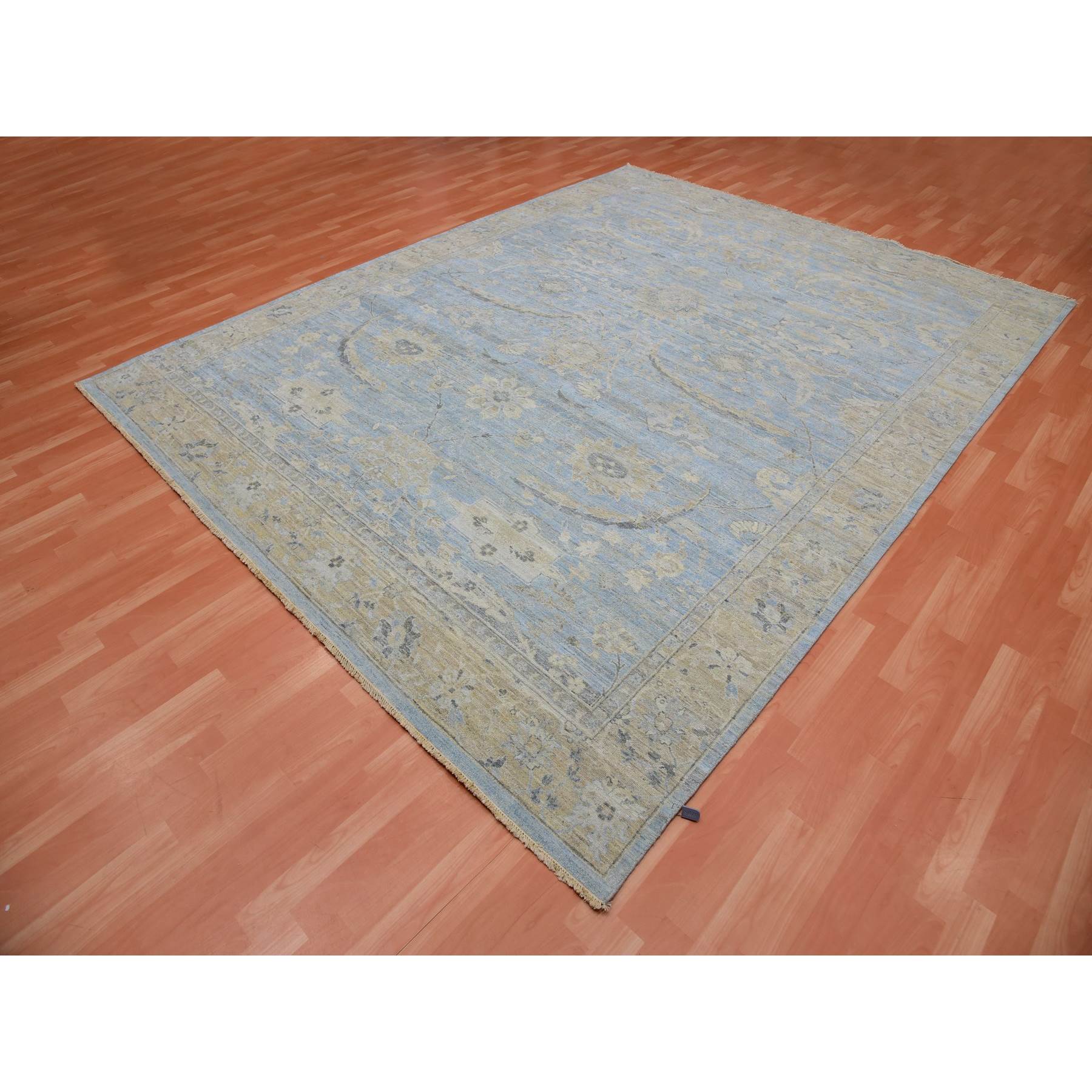 Overdyed-Vintage-Hand-Knotted-Rug-377335