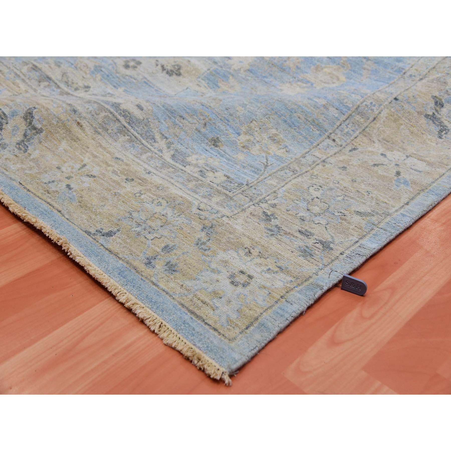 Overdyed-Vintage-Hand-Knotted-Rug-377335