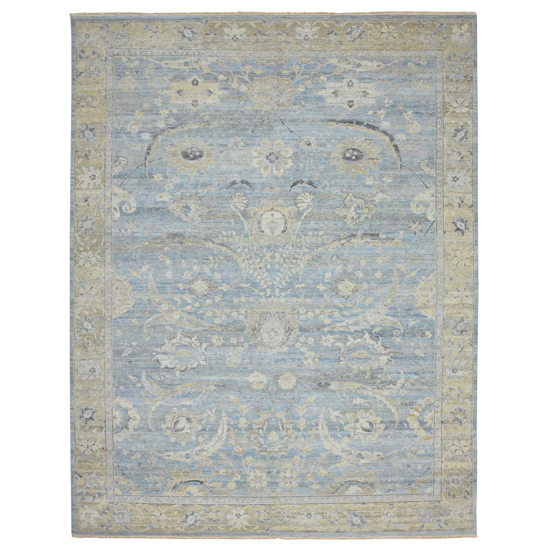 Overdyed-Vintage-Hand-Knotted-Rug-377340