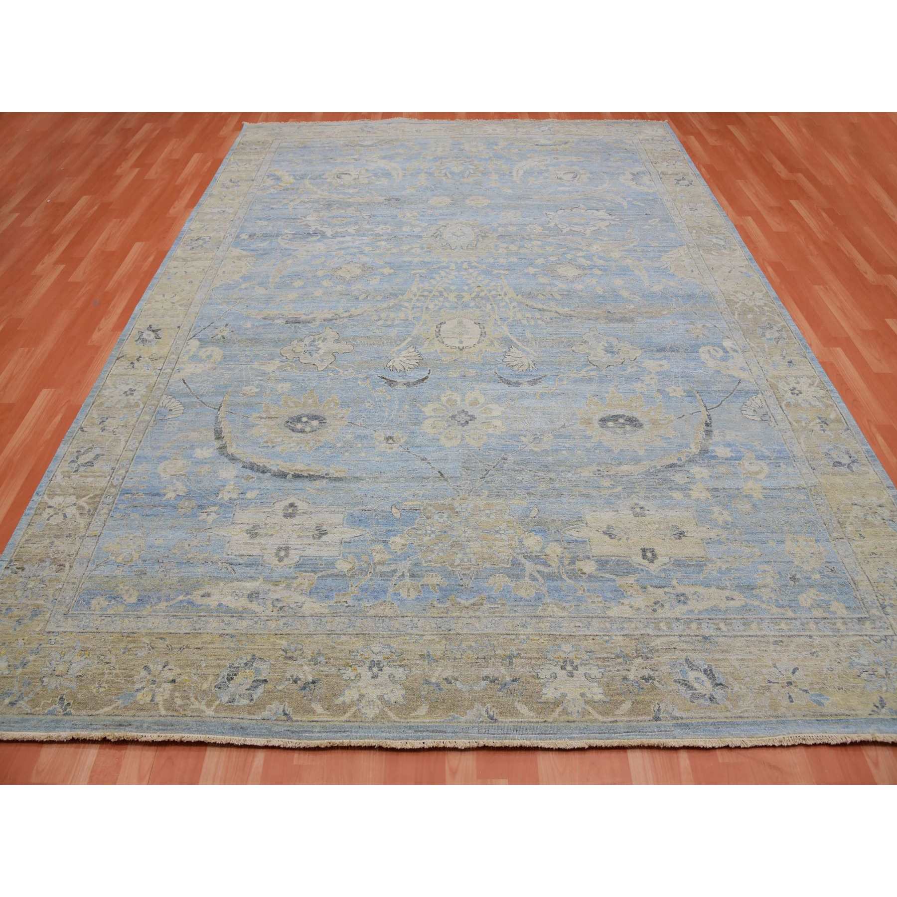 Overdyed-Vintage-Hand-Knotted-Rug-377340