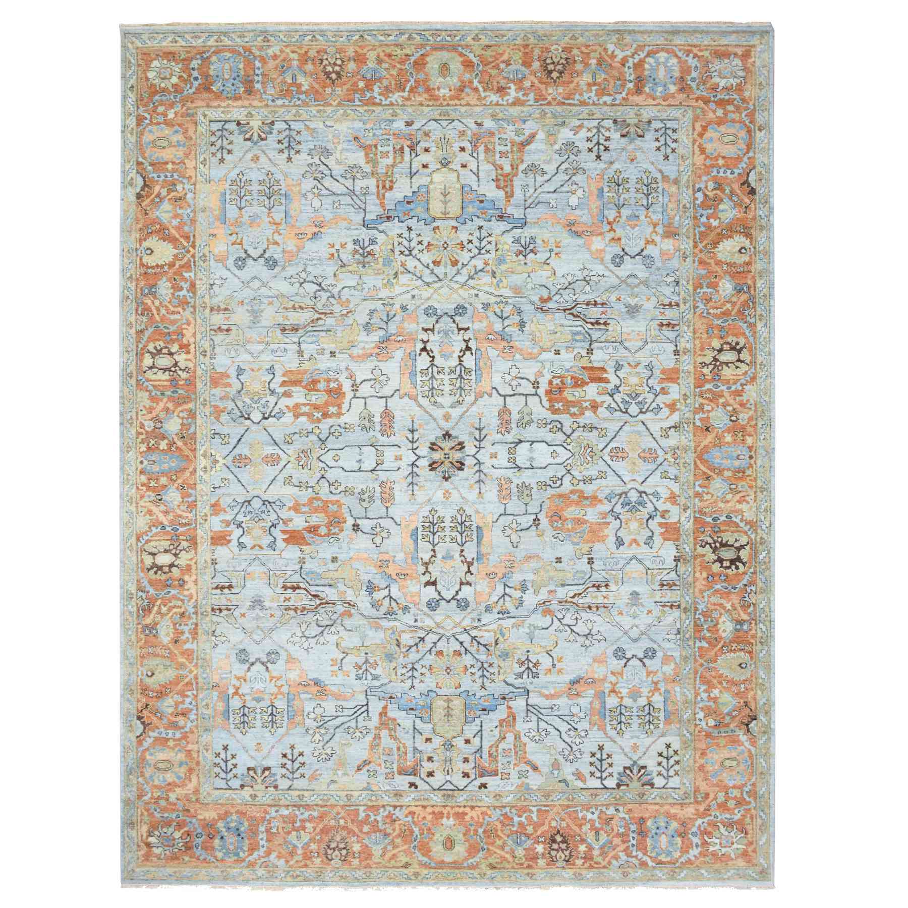 Overdyed-Vintage-Hand-Knotted-Rug-377345