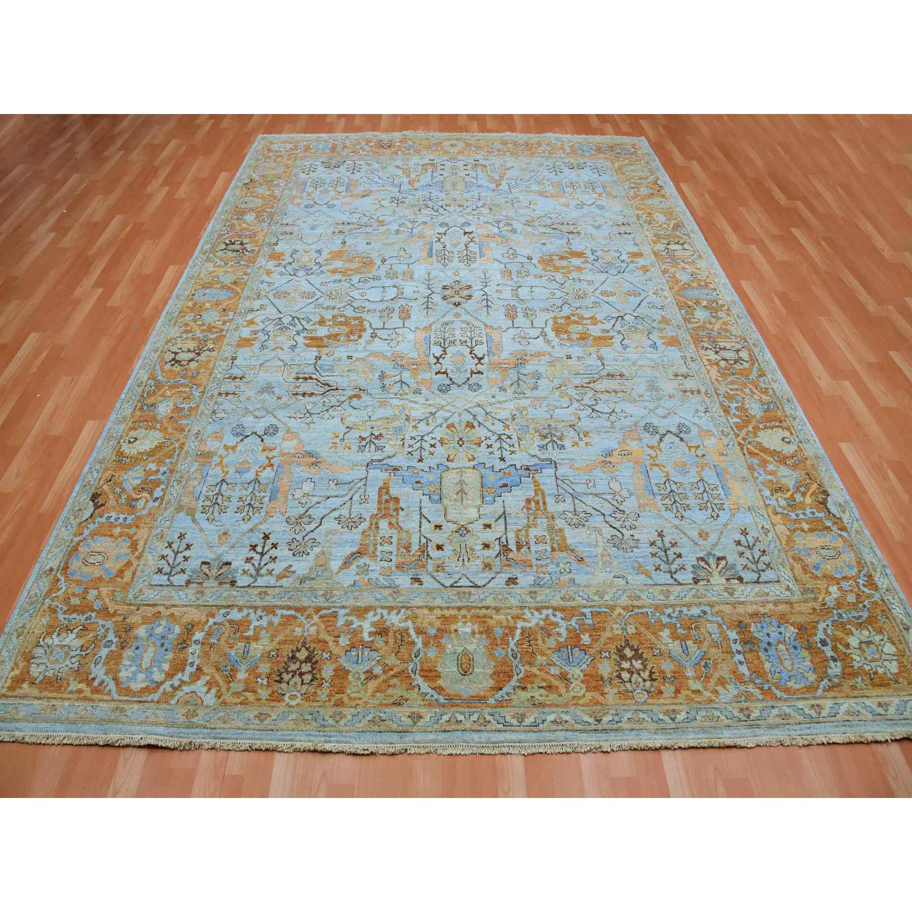 Overdyed-Vintage-Hand-Knotted-Rug-377345