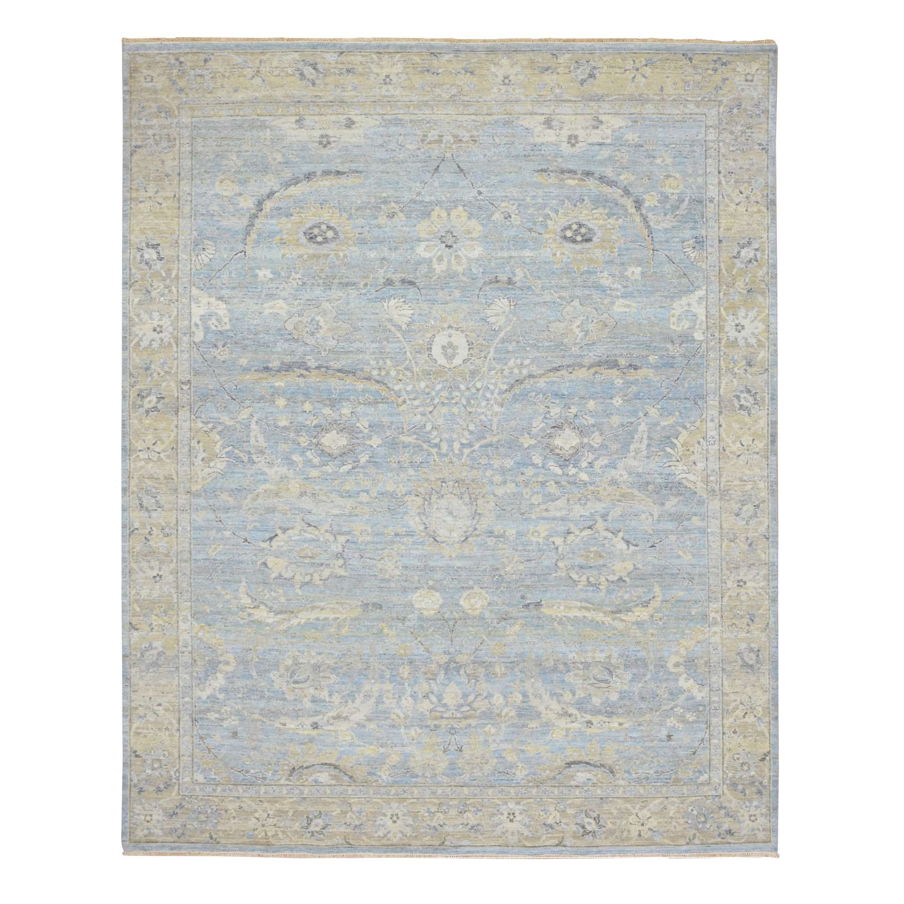 Overdyed-Vintage-Hand-Knotted-Rug-377350