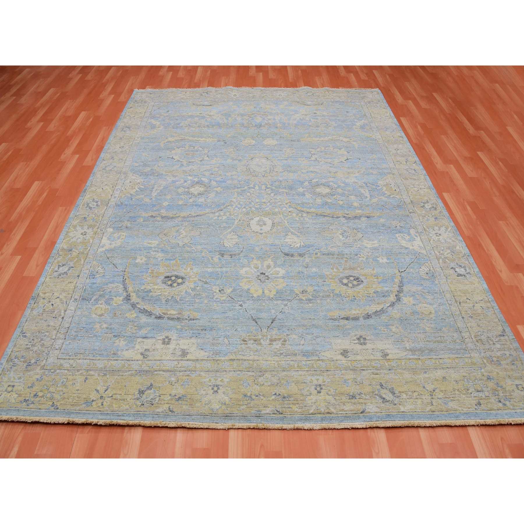 Overdyed-Vintage-Hand-Knotted-Rug-377350