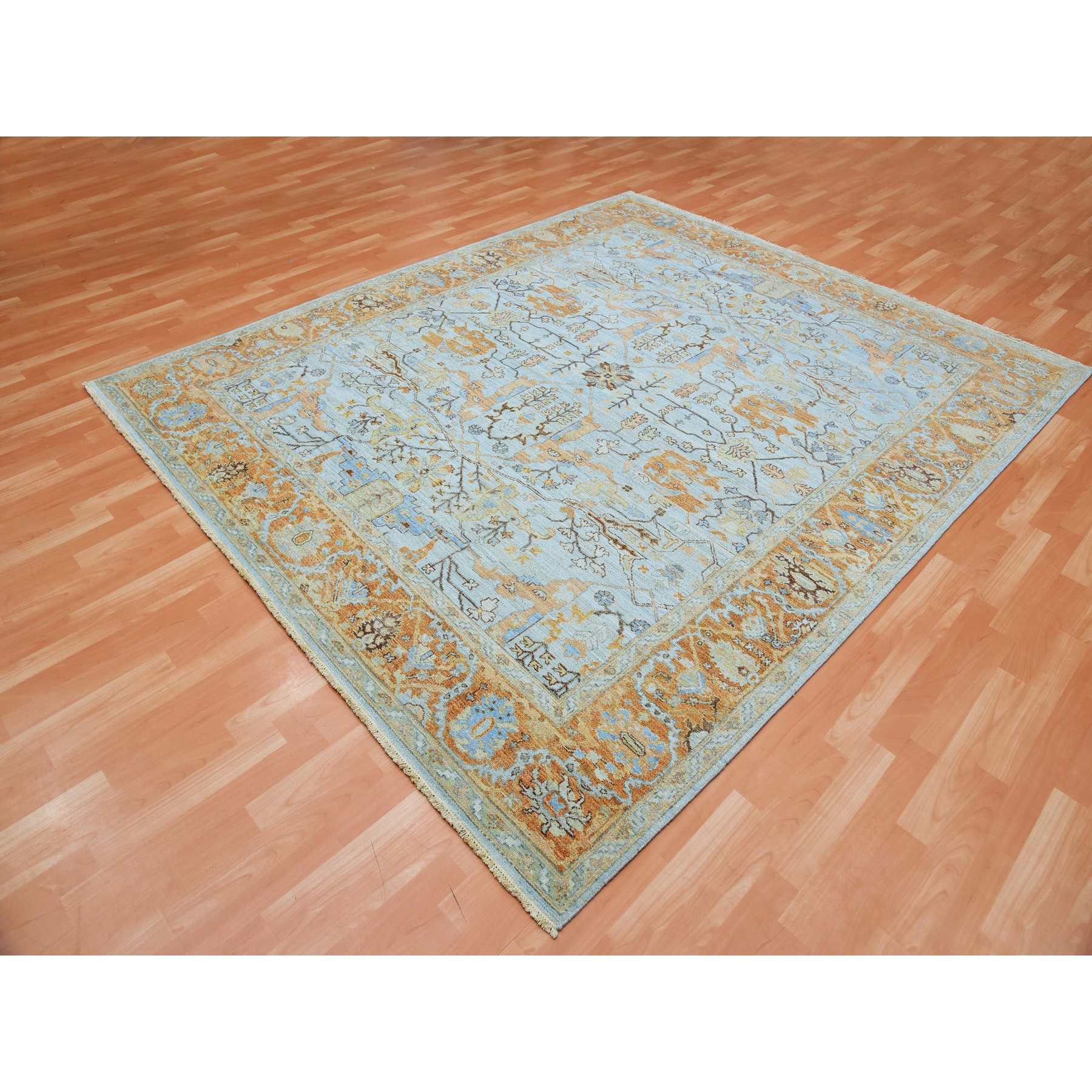 Overdyed-Vintage-Hand-Knotted-Rug-377355