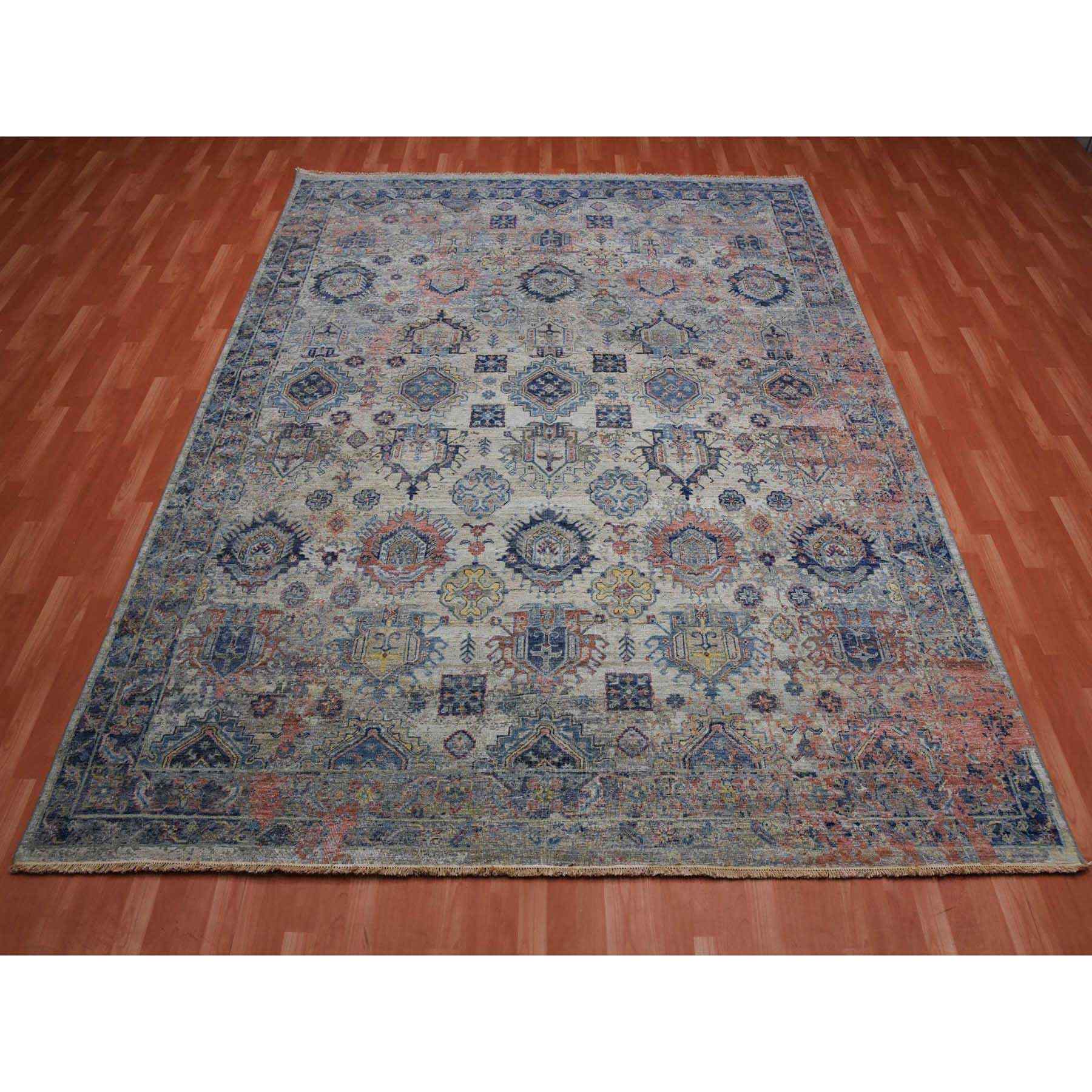 Transitional-Hand-Knotted-Rug-375815