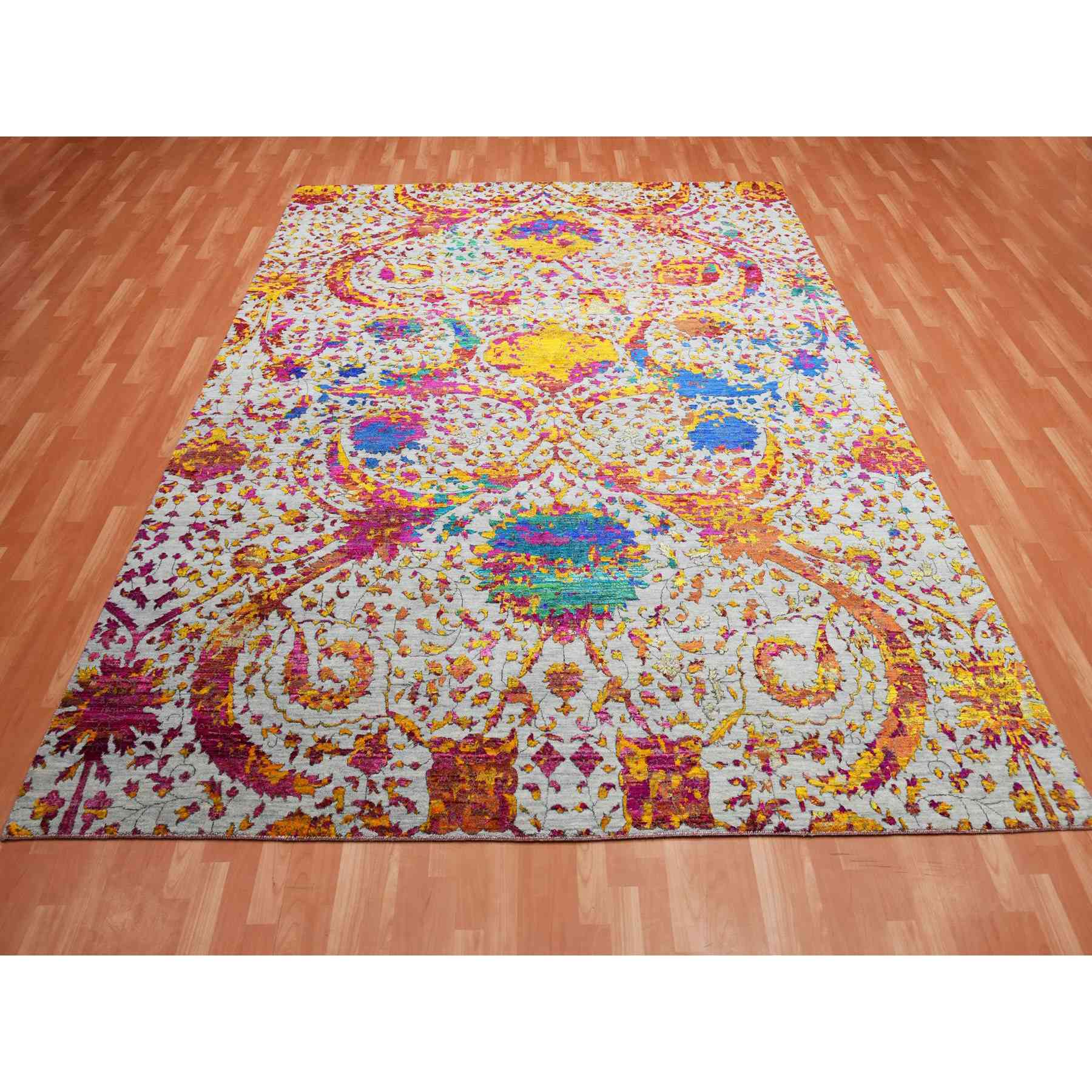 Transitional-Hand-Knotted-Rug-376215