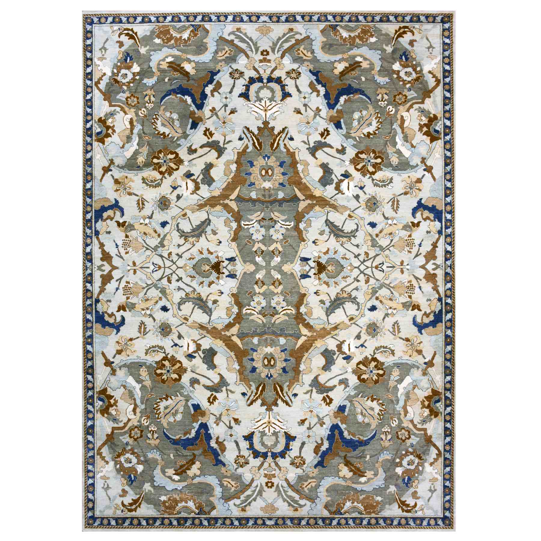 Transitional-Hand-Knotted-Rug-377125
