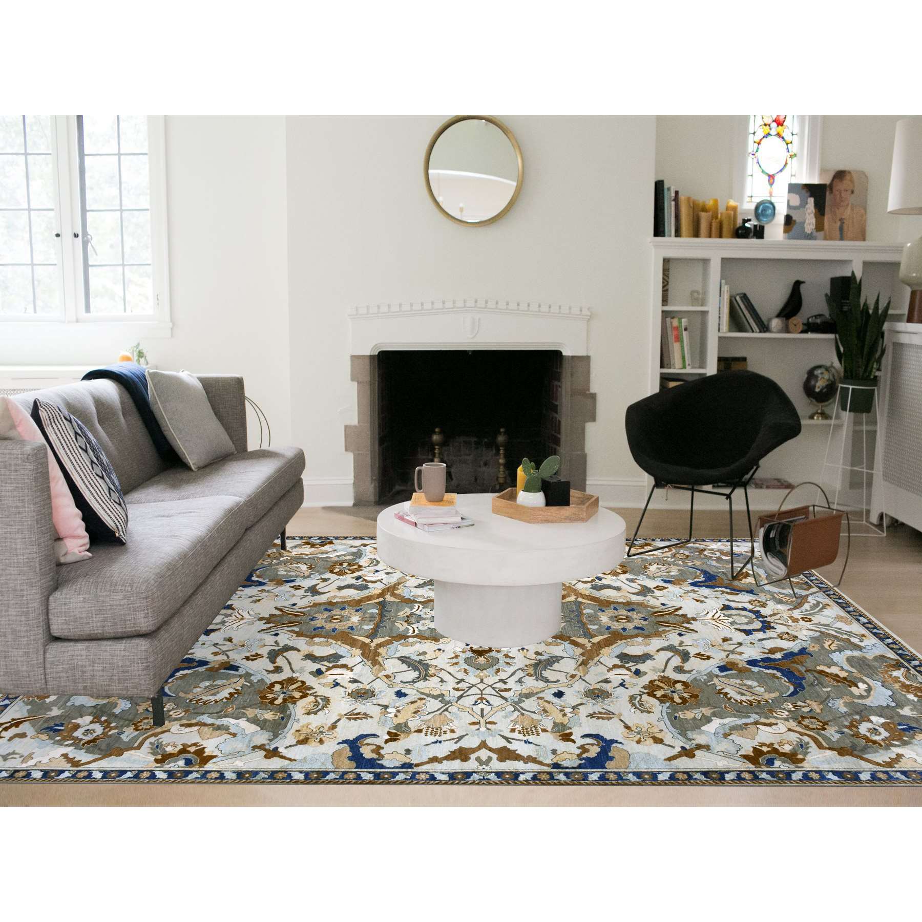 Transitional-Hand-Knotted-Rug-377125