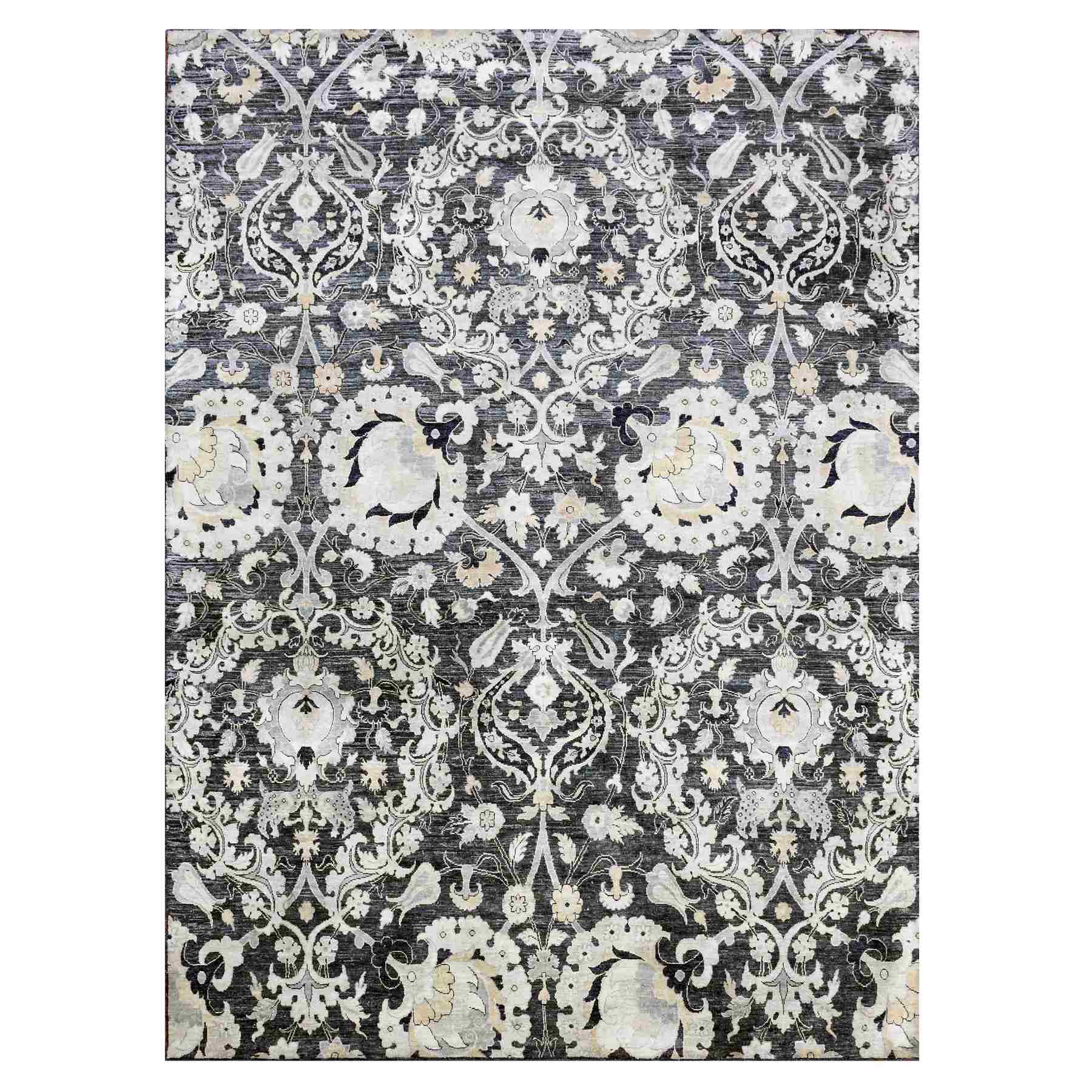 Wool-and-Silk-Hand-Knotted-Rug-375605