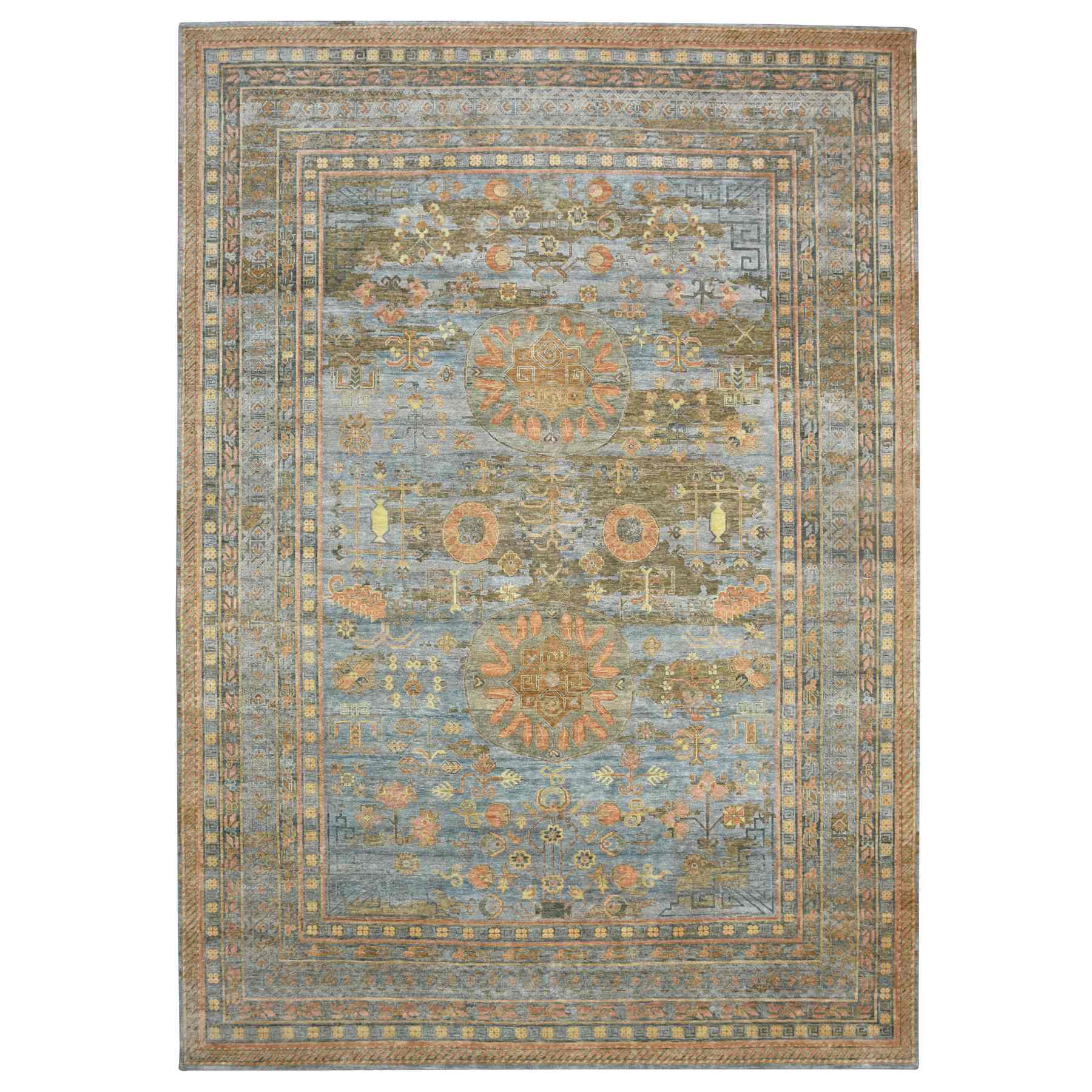 Khotan-and-Samarkand-Hand-Knotted-Rug-377825