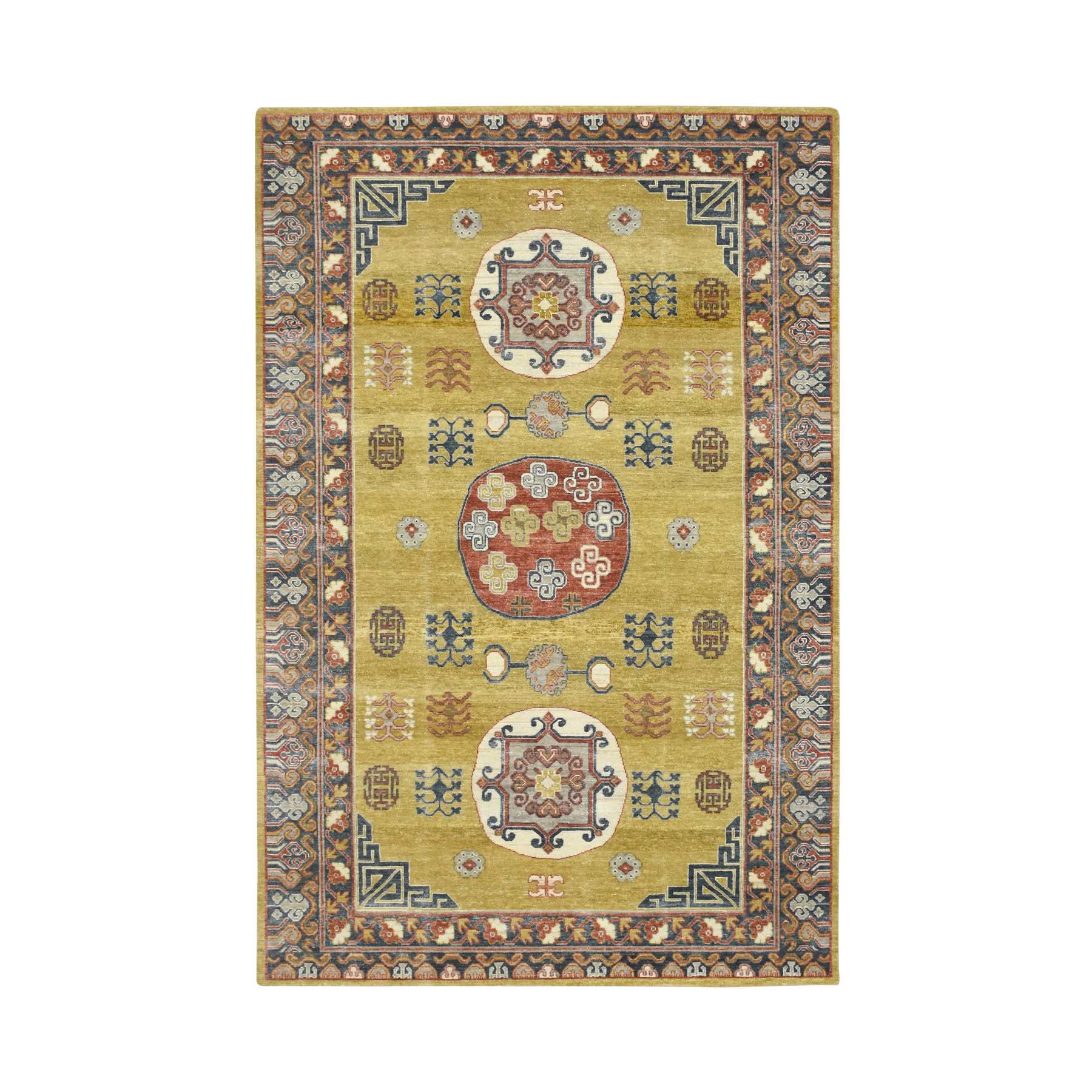 Khotan-and-Samarkand-Hand-Knotted-Rug-377860