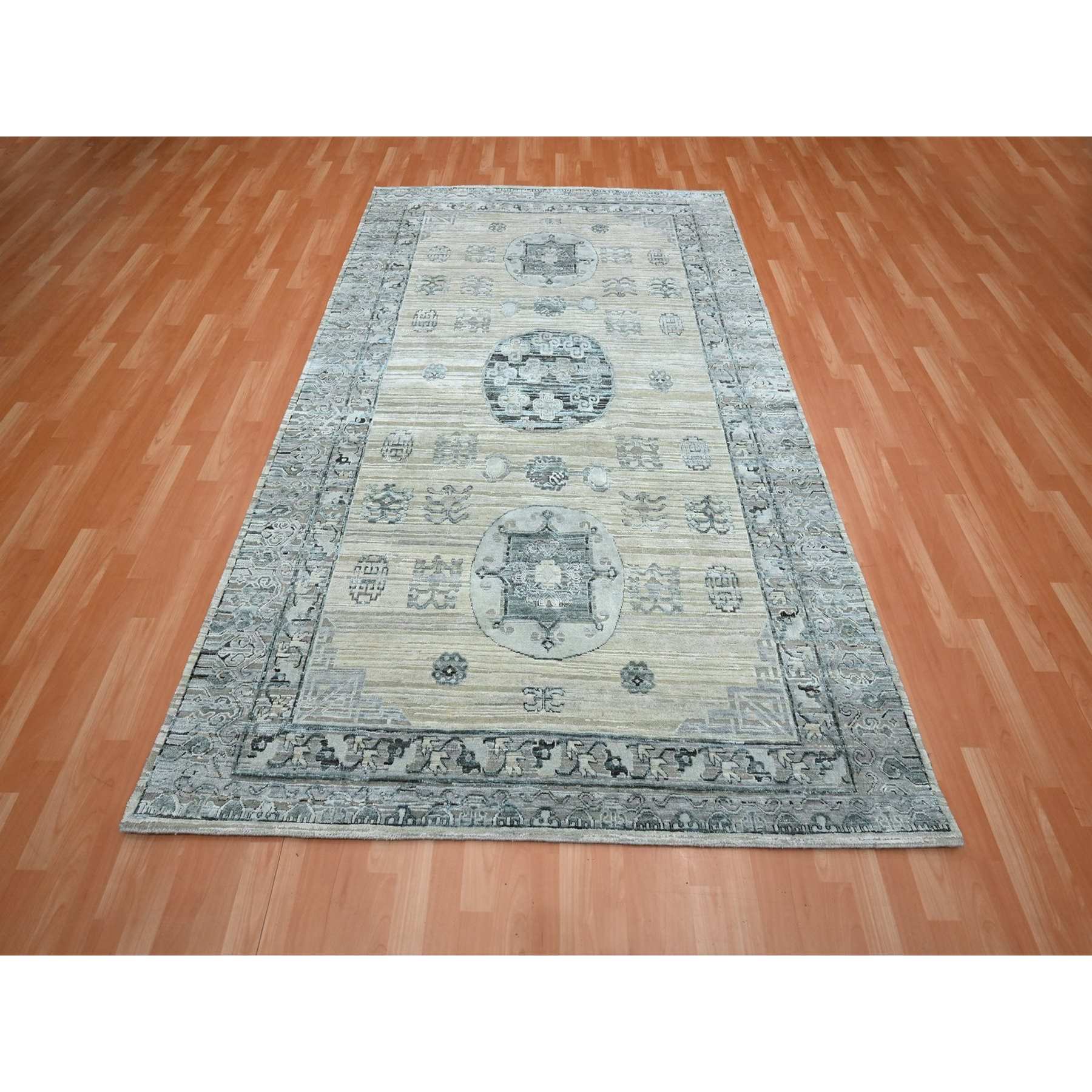 Khotan-and-Samarkand-Hand-Knotted-Rug-379170