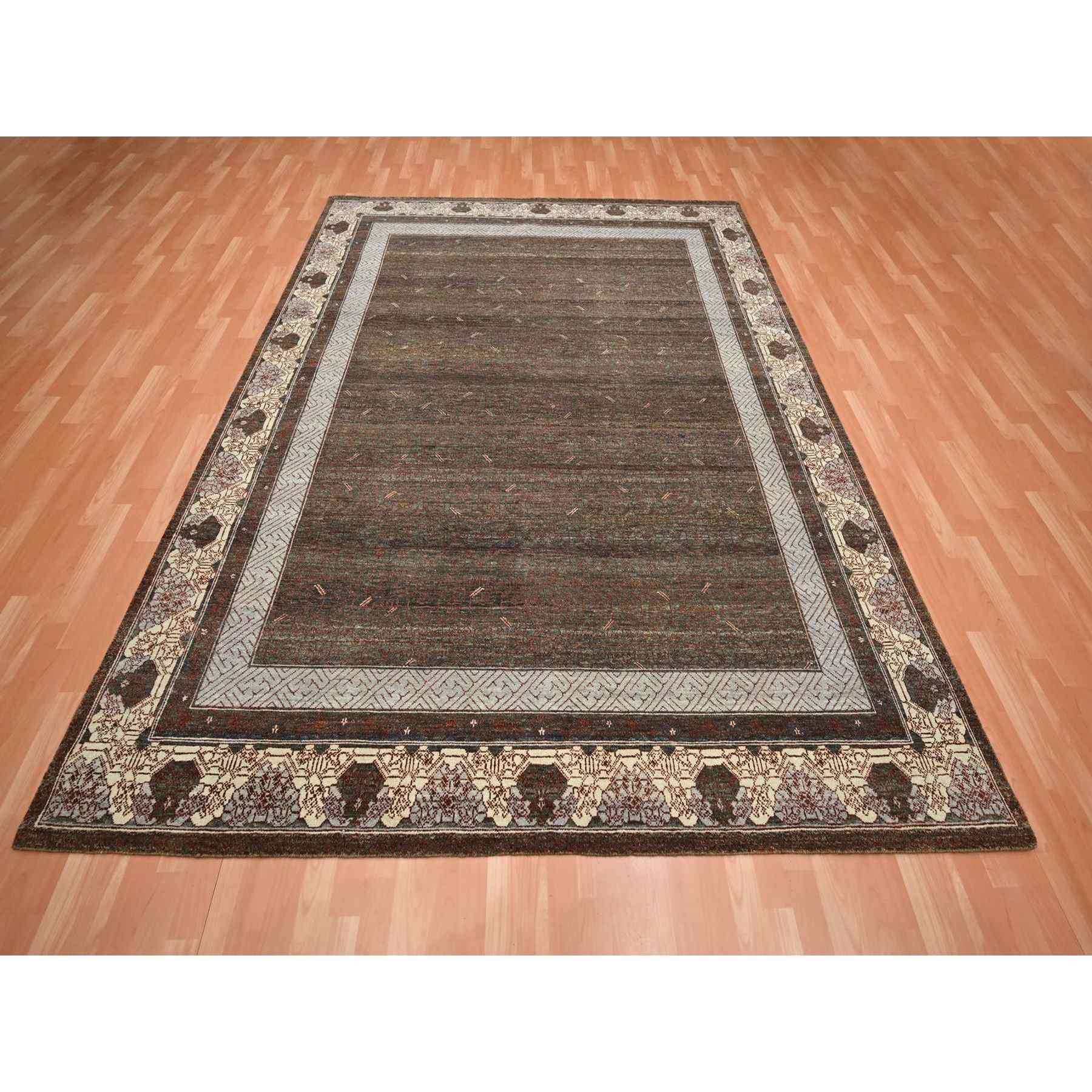 Khotan-and-Samarkand-Hand-Knotted-Rug-379450