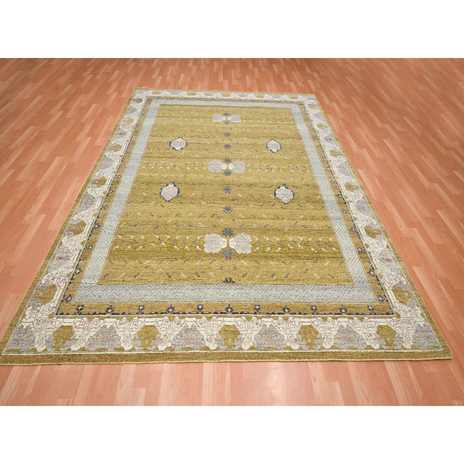 Khotan-and-Samarkand-Hand-Knotted-Rug-379475