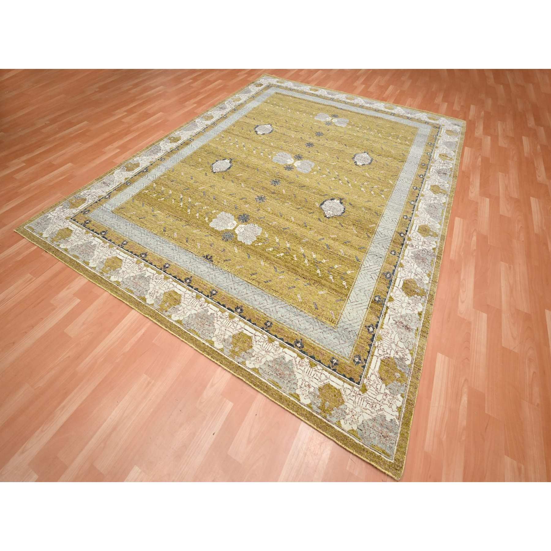 Khotan-and-Samarkand-Hand-Knotted-Rug-379475