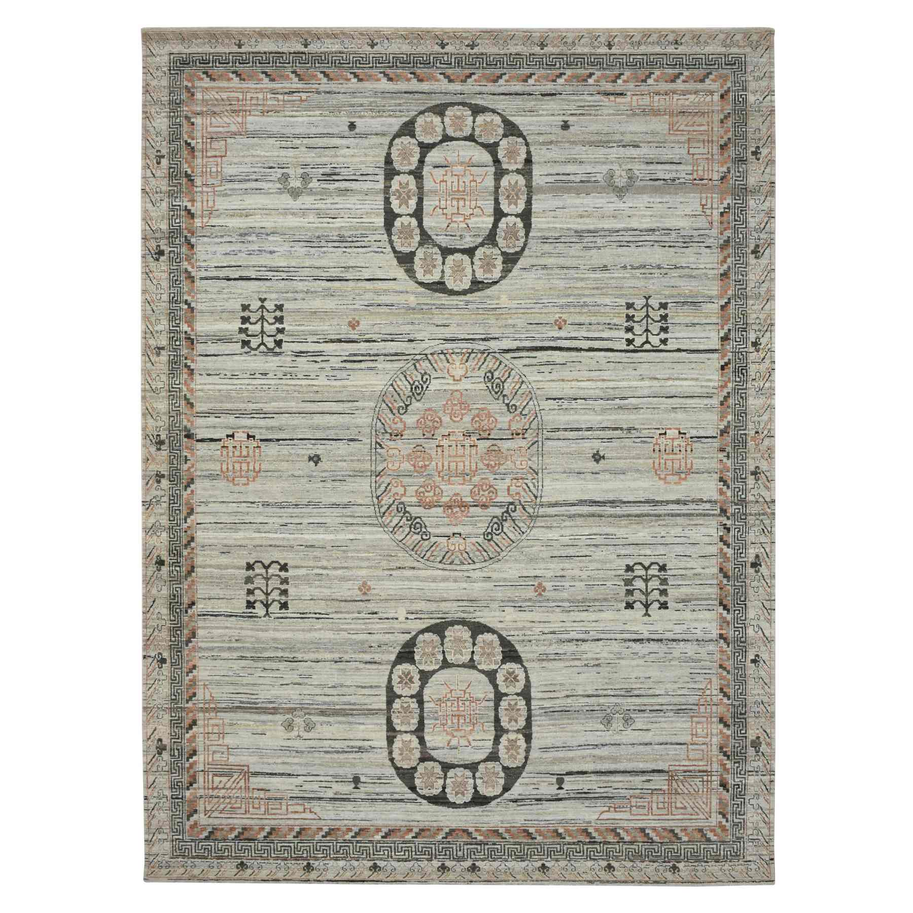 Khotan-and-Samarkand-Hand-Knotted-Rug-379655