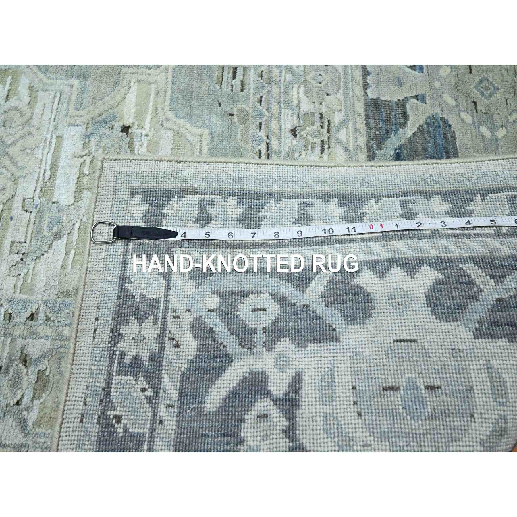 Oushak-And-Peshawar-Hand-Knotted-Rug-377610