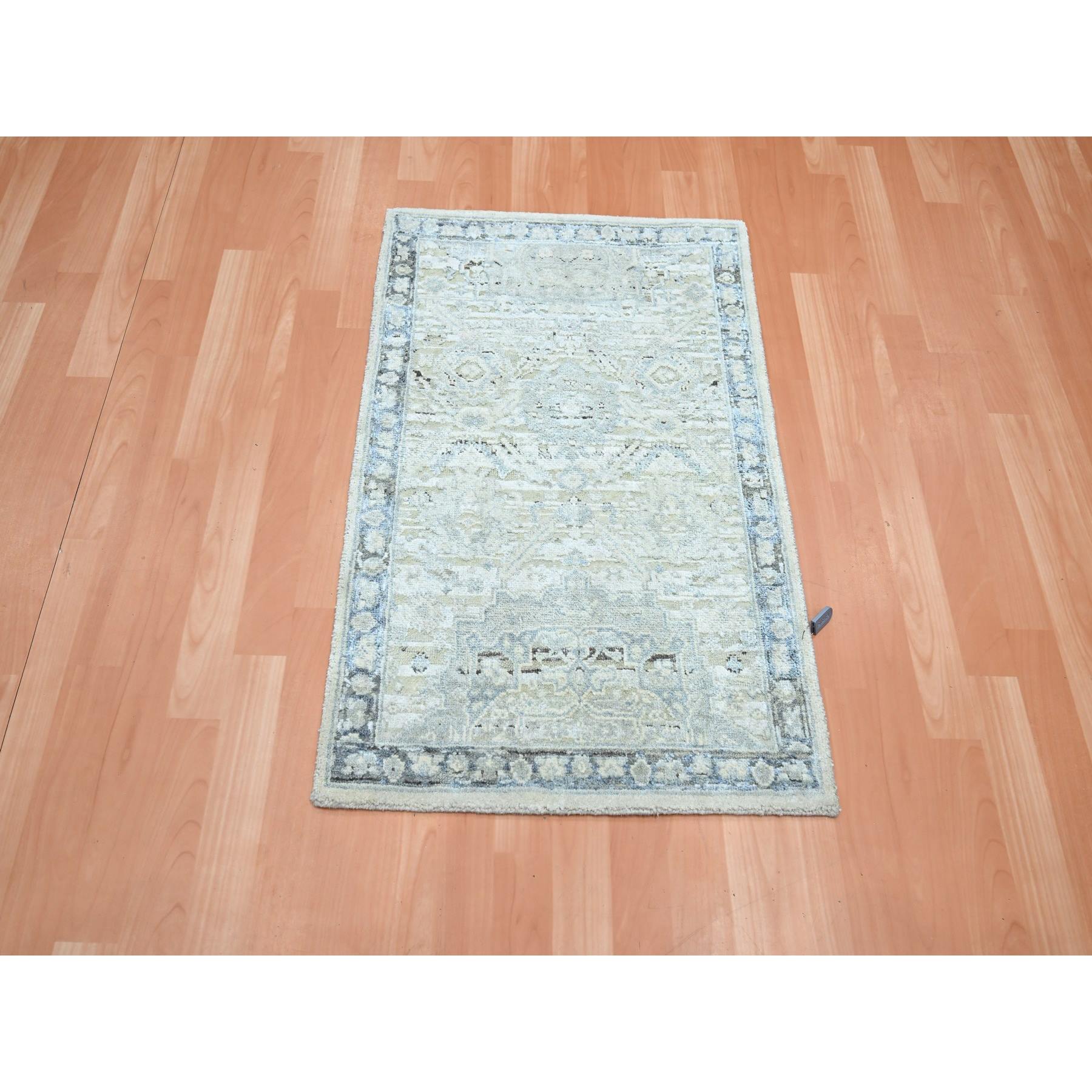 Oushak-And-Peshawar-Hand-Knotted-Rug-377625