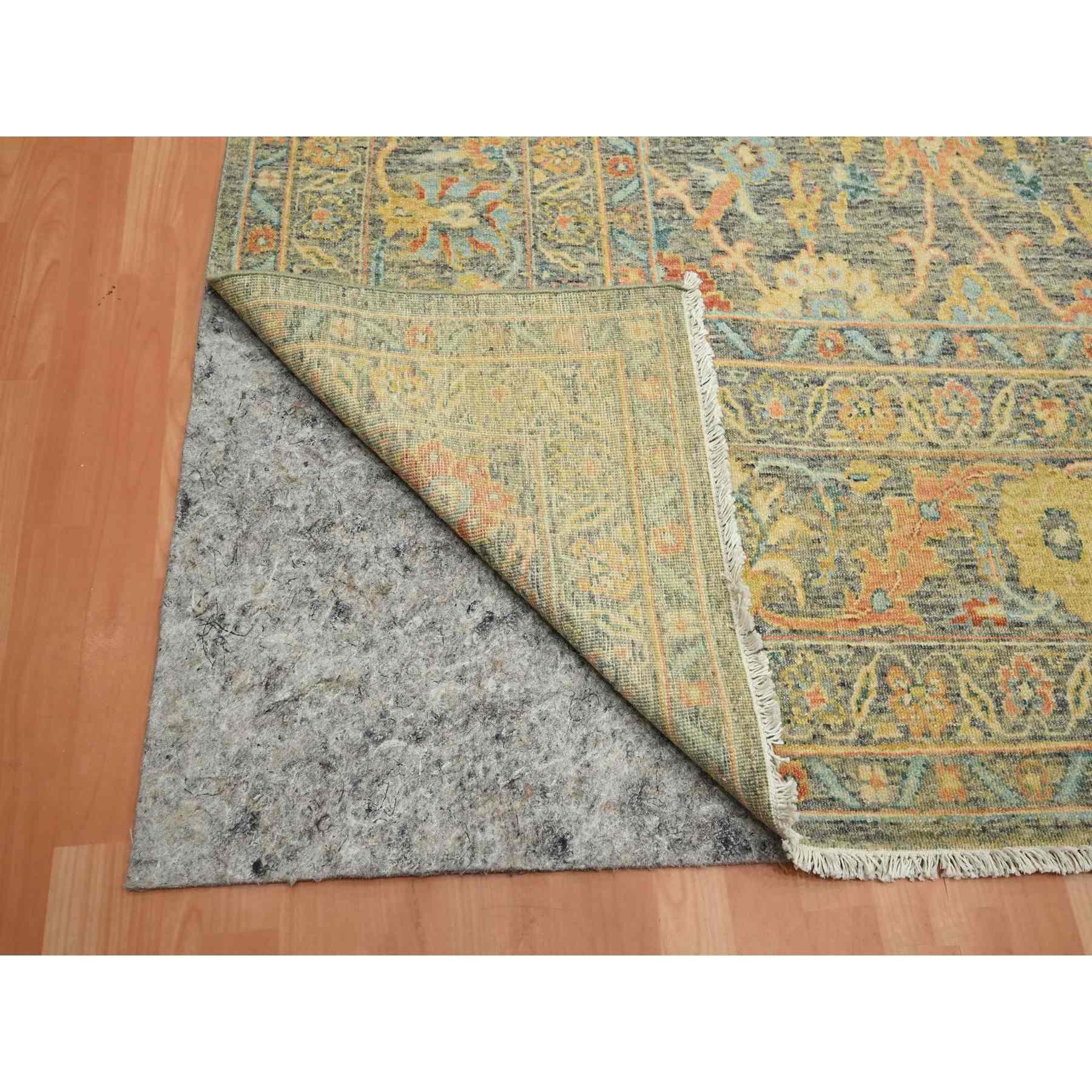 Oushak-And-Peshawar-Hand-Knotted-Rug-378180