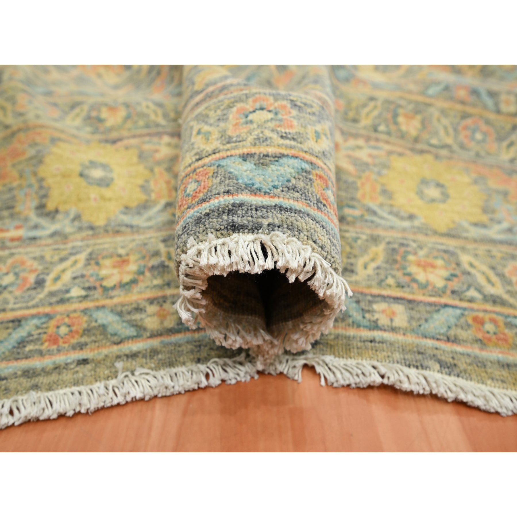 Oushak-And-Peshawar-Hand-Knotted-Rug-378180