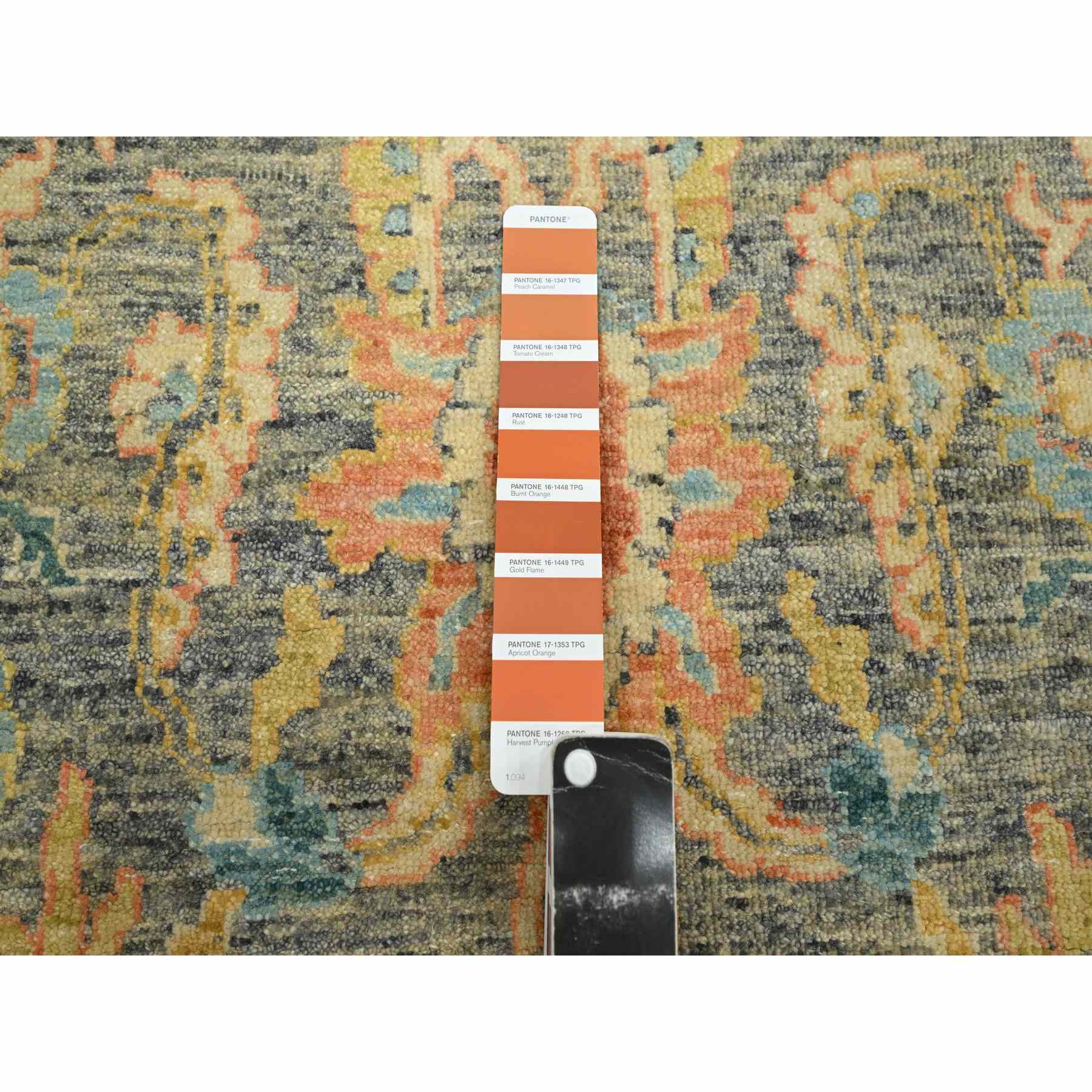 Oushak-And-Peshawar-Hand-Knotted-Rug-378180