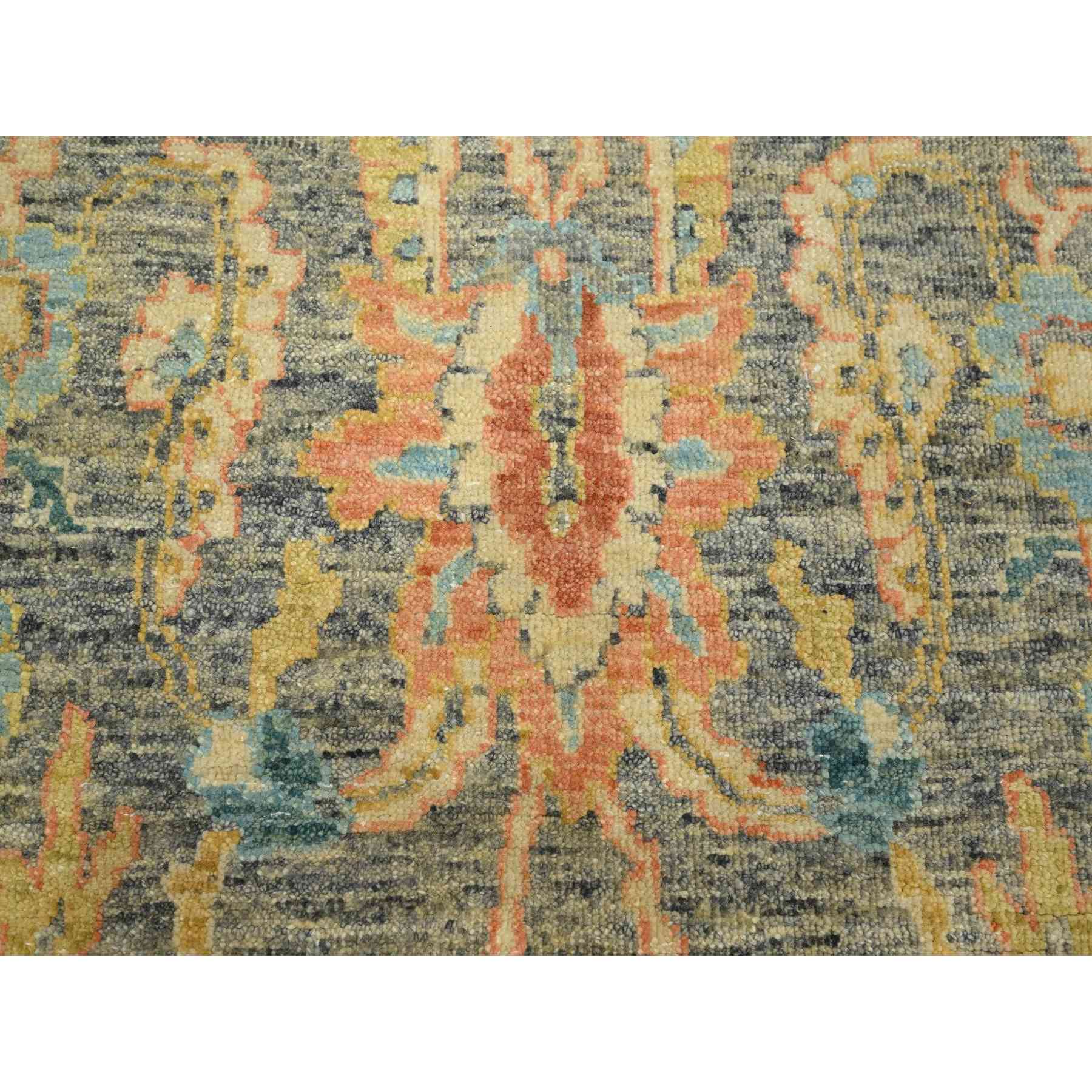Oushak-And-Peshawar-Hand-Knotted-Rug-378180