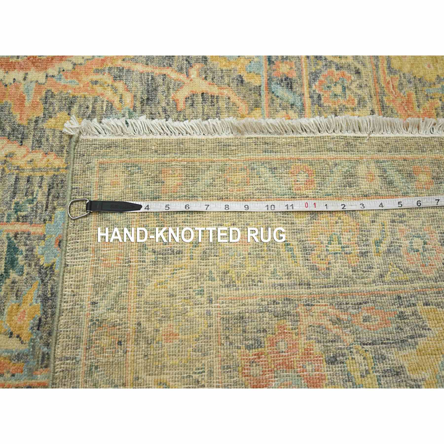 Oushak-And-Peshawar-Hand-Knotted-Rug-378180