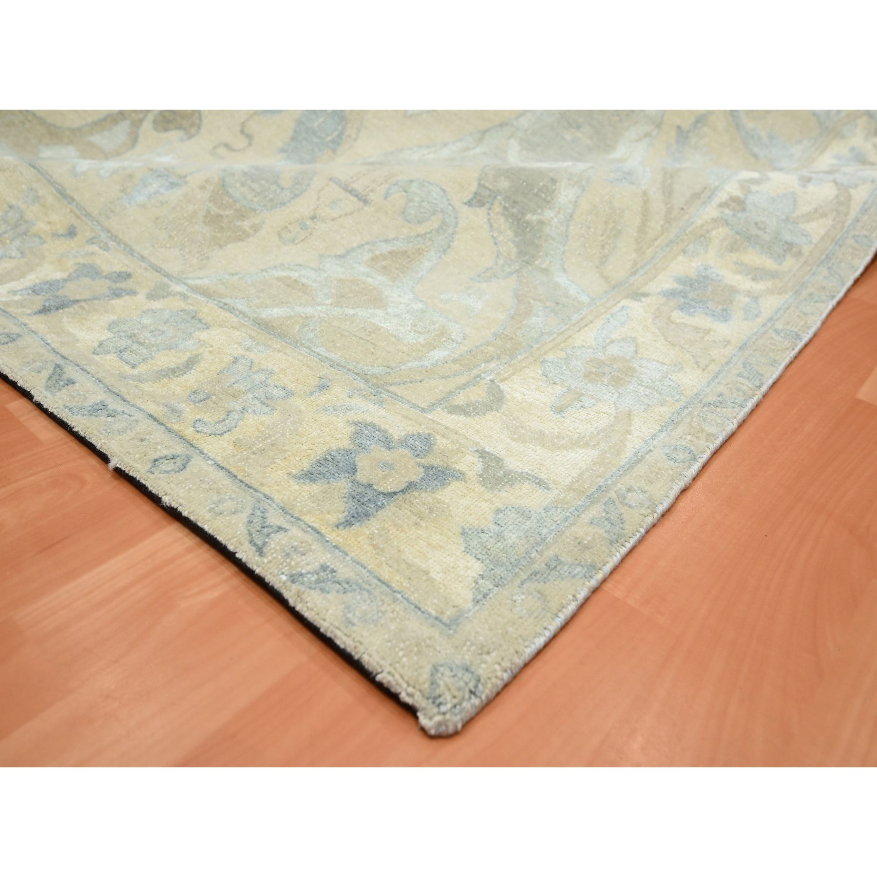 Oushak-And-Peshawar-Hand-Knotted-Rug-378185
