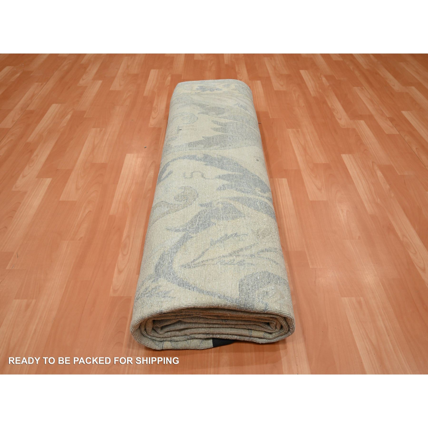 Oushak-And-Peshawar-Hand-Knotted-Rug-378185