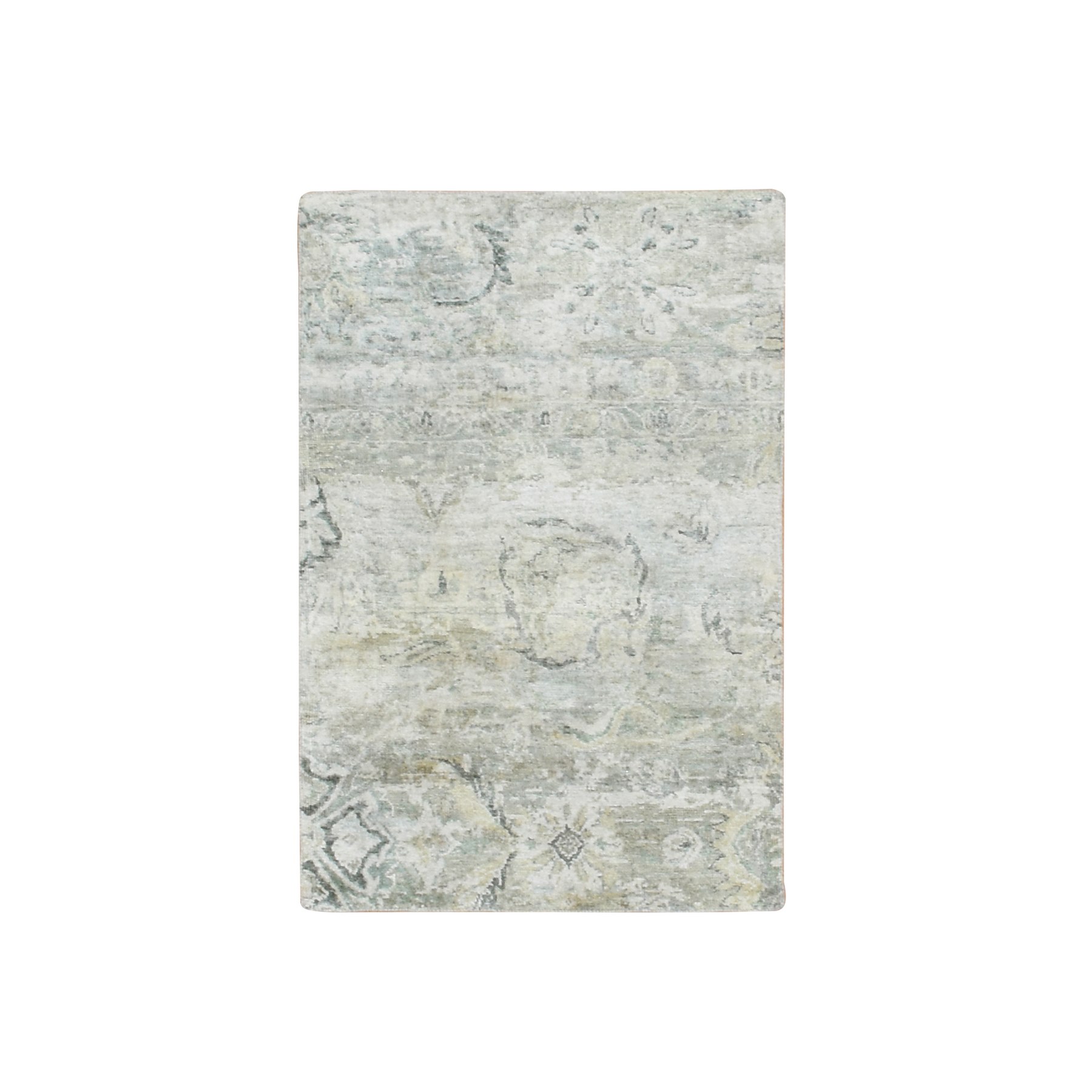 Oushak-And-Peshawar-Hand-Knotted-Rug-378295