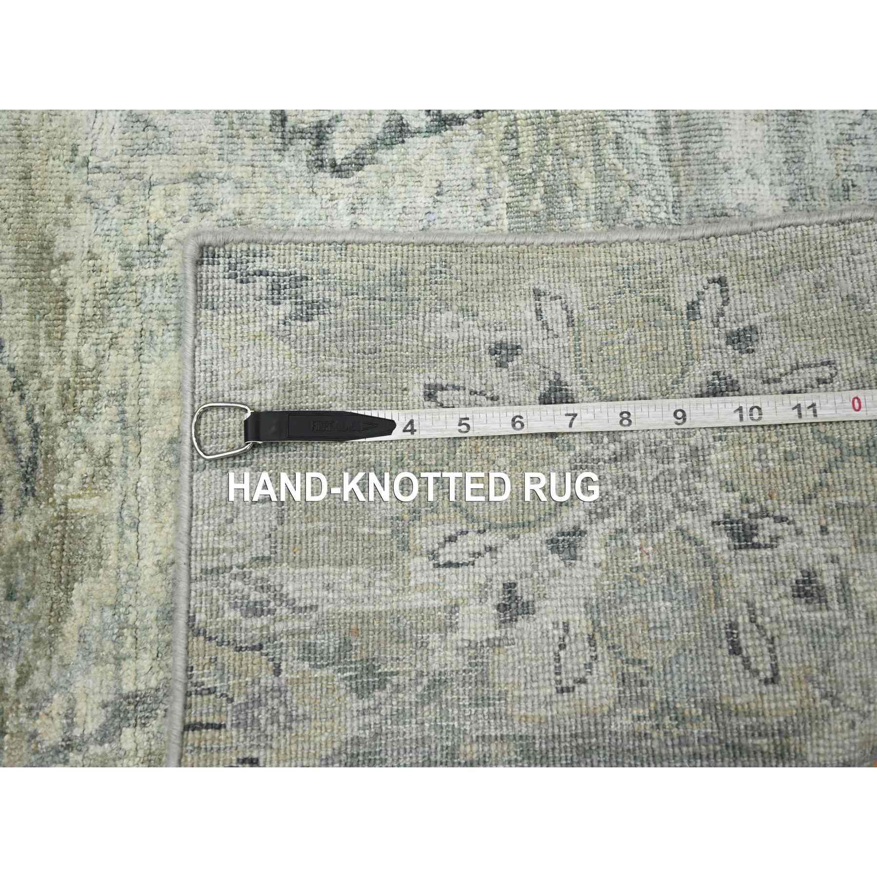 Oushak-And-Peshawar-Hand-Knotted-Rug-378295