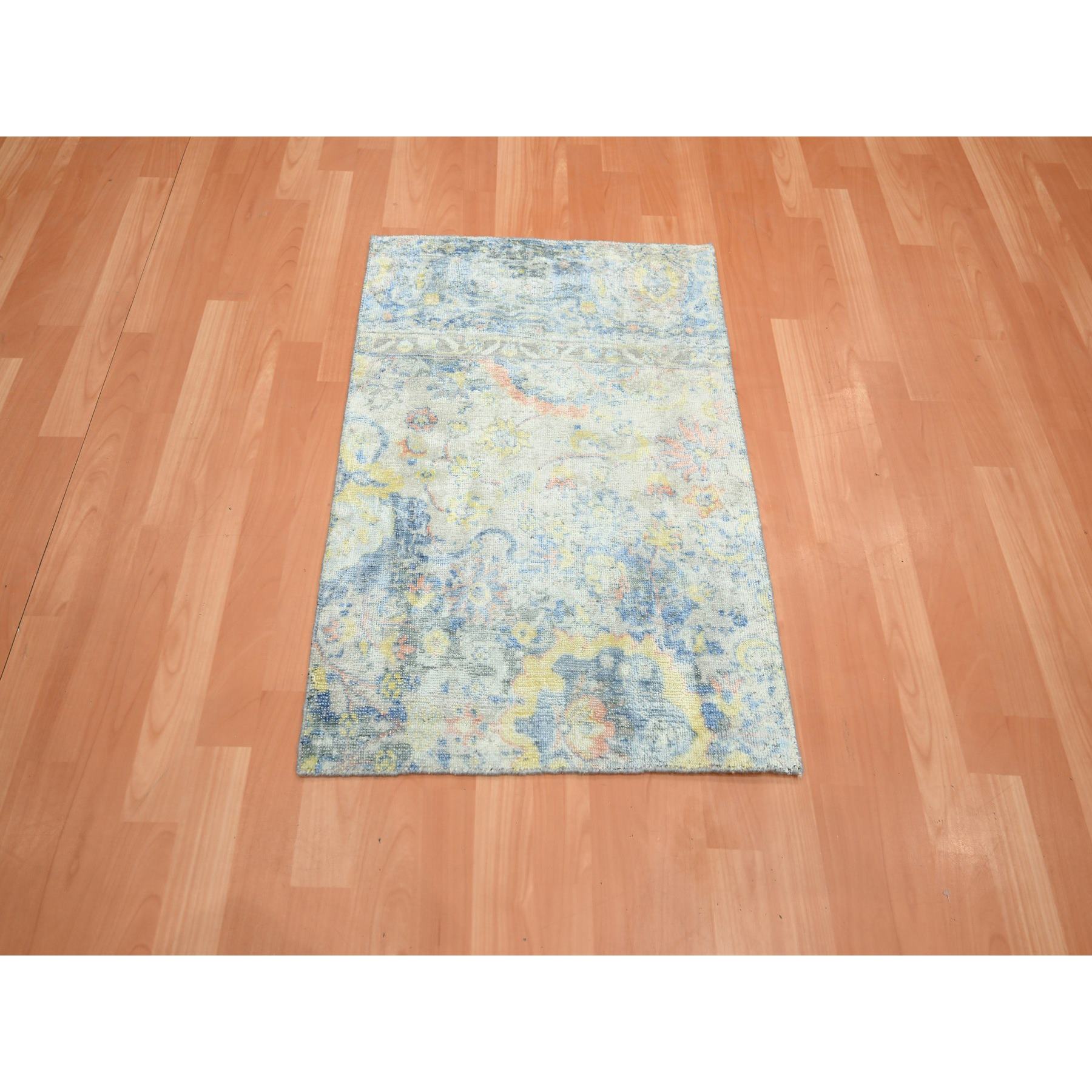 Oushak-And-Peshawar-Hand-Knotted-Rug-378320