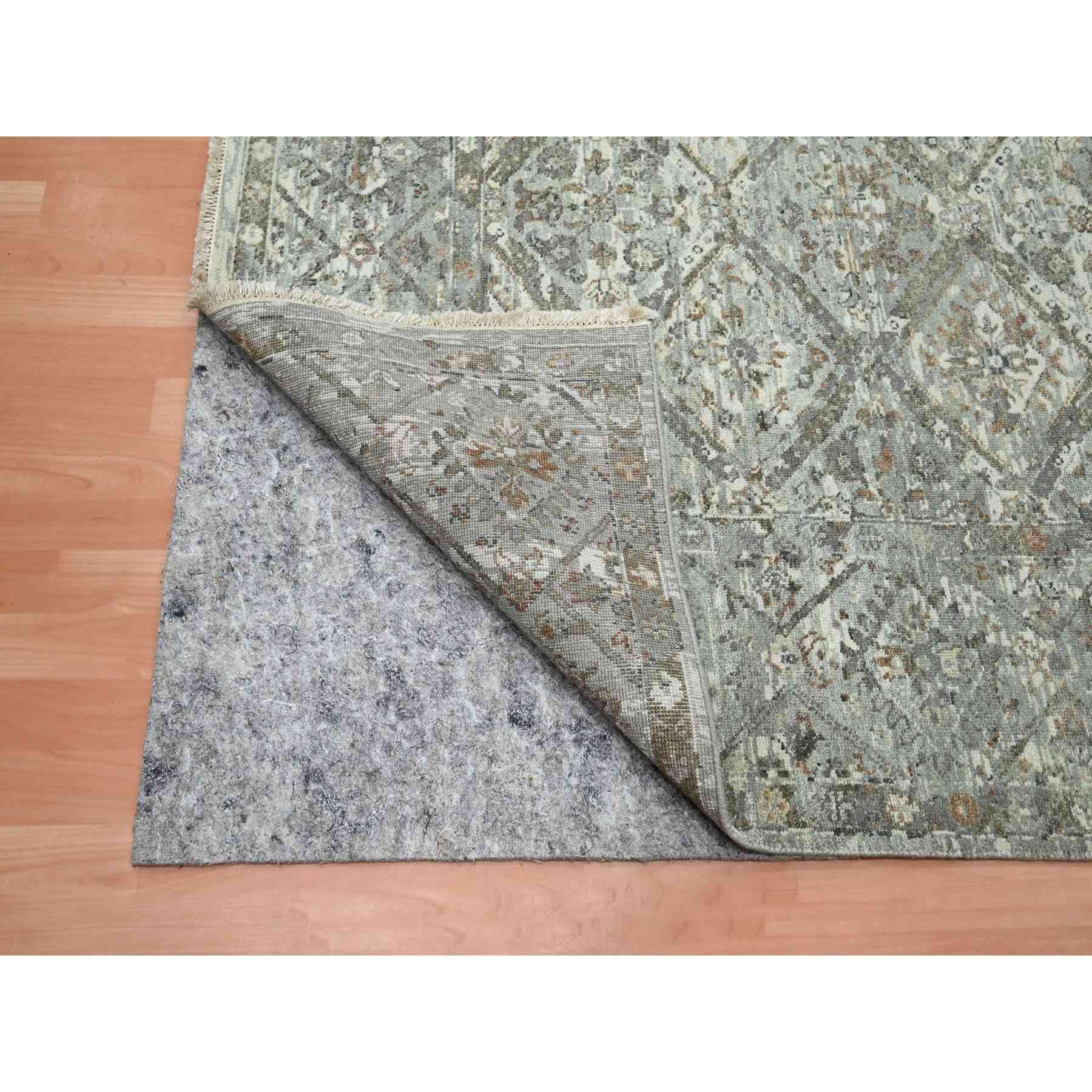 Oushak-And-Peshawar-Hand-Knotted-Rug-378675
