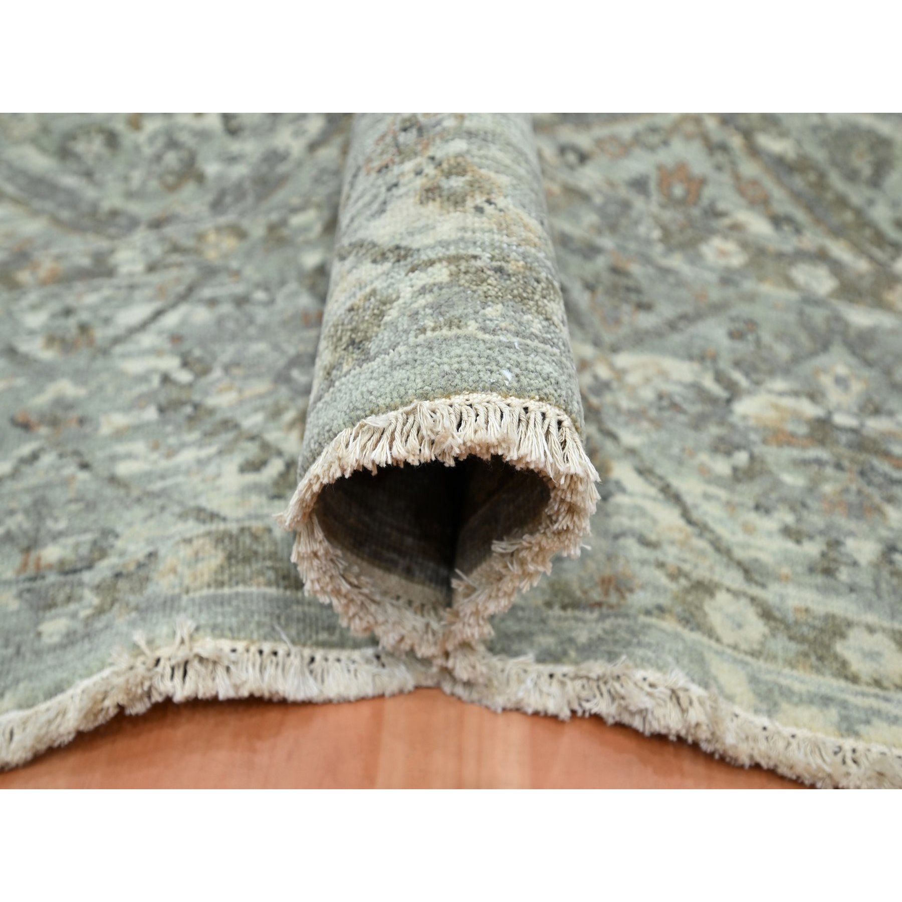 Oushak-And-Peshawar-Hand-Knotted-Rug-378675
