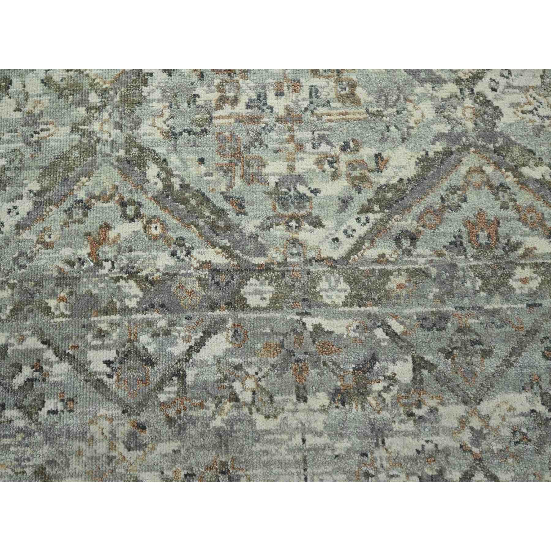 Oushak-And-Peshawar-Hand-Knotted-Rug-378675