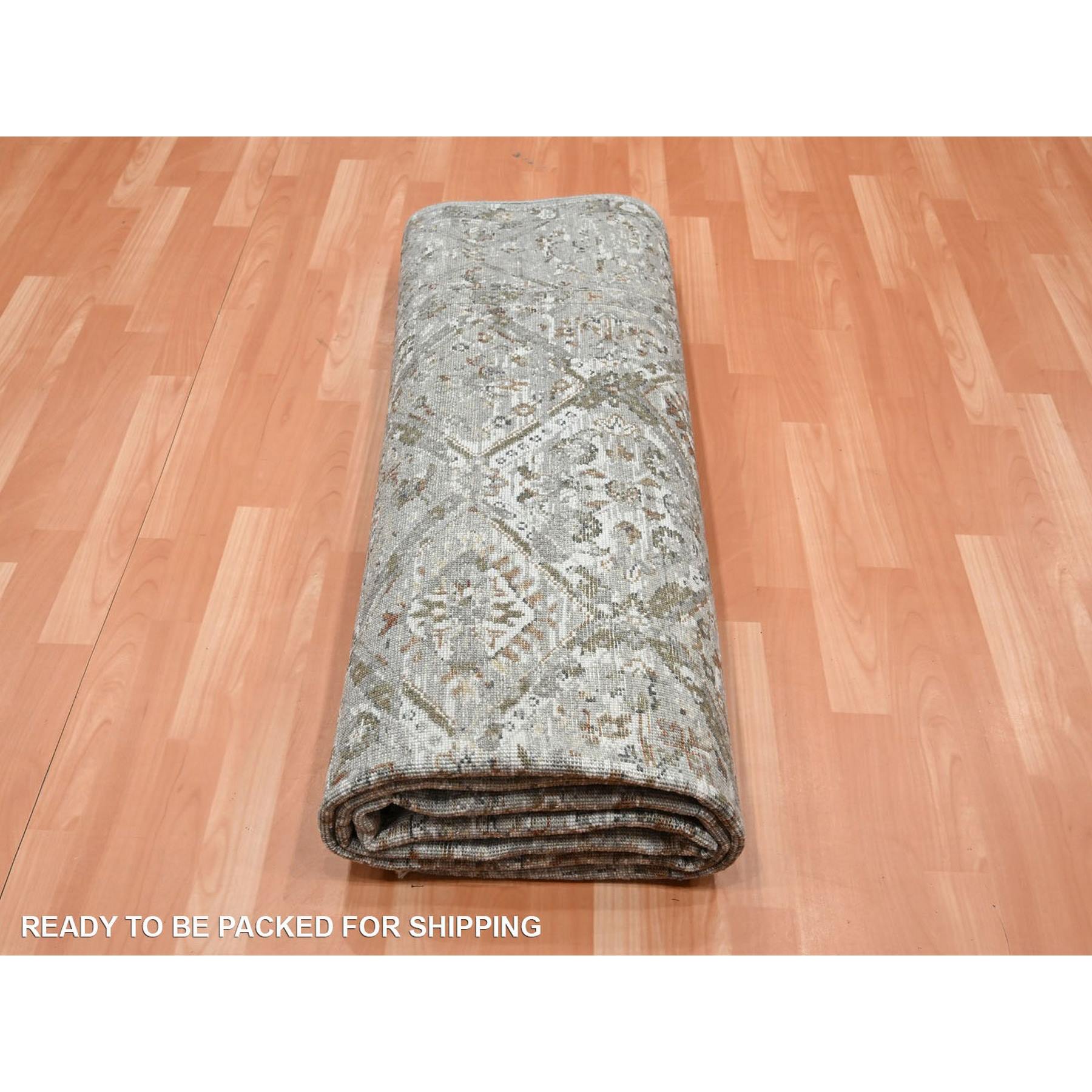 Oushak-And-Peshawar-Hand-Knotted-Rug-378675