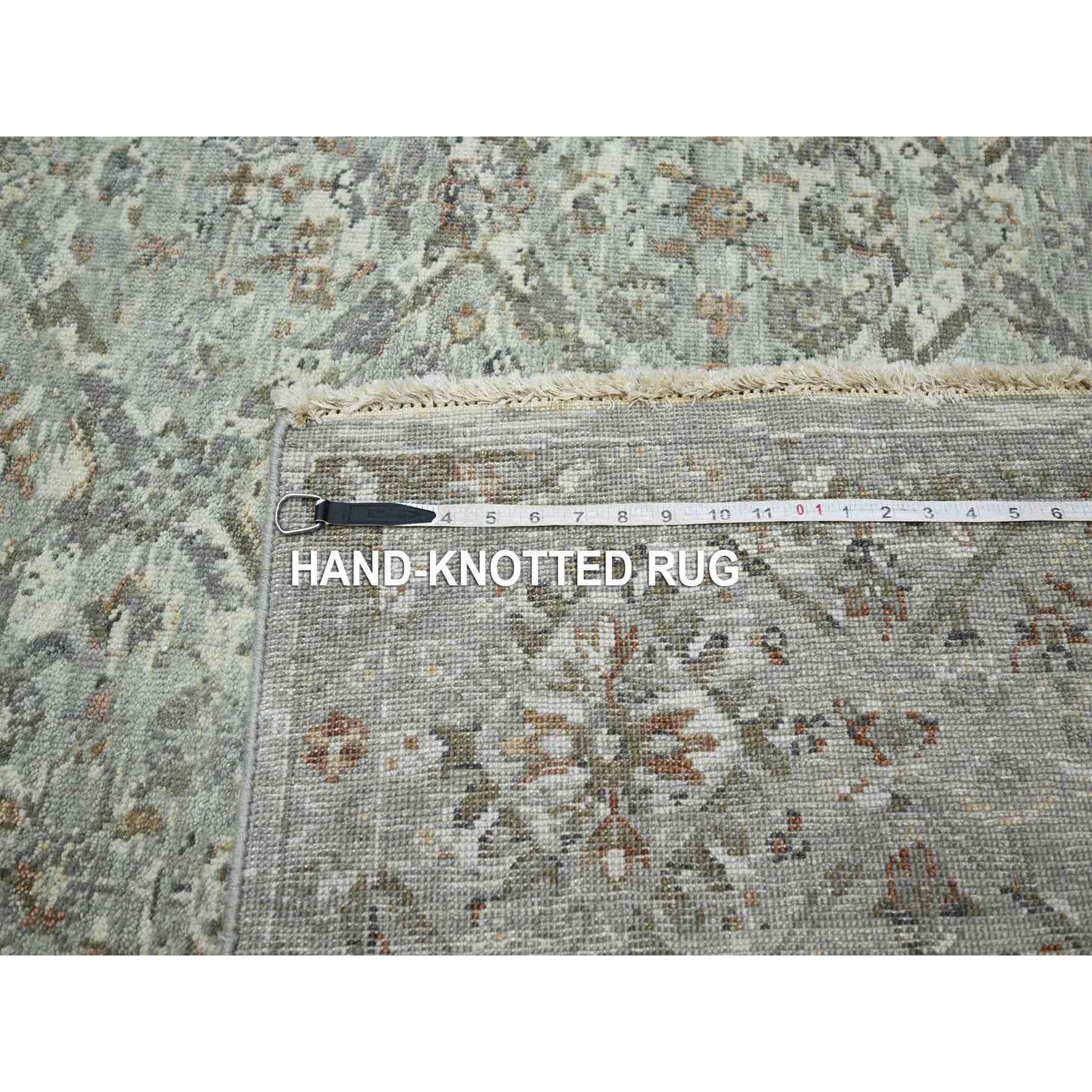 Oushak-And-Peshawar-Hand-Knotted-Rug-378675