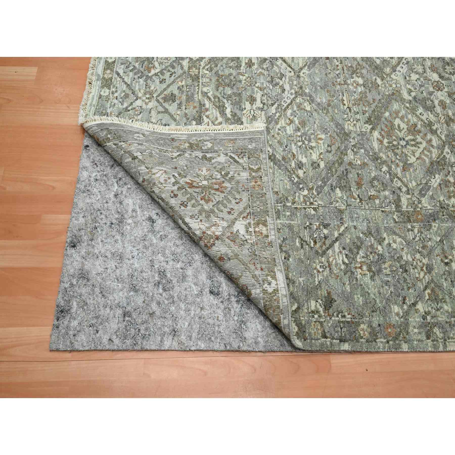 Oushak-And-Peshawar-Hand-Knotted-Rug-378680
