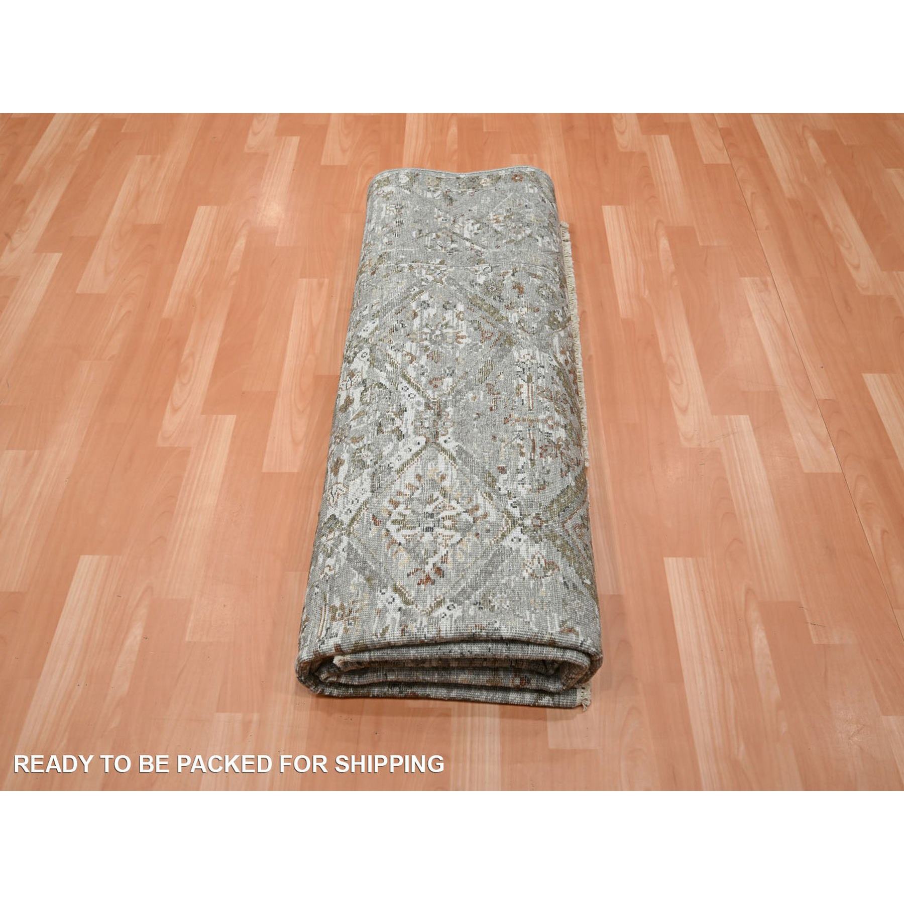Oushak-And-Peshawar-Hand-Knotted-Rug-378680