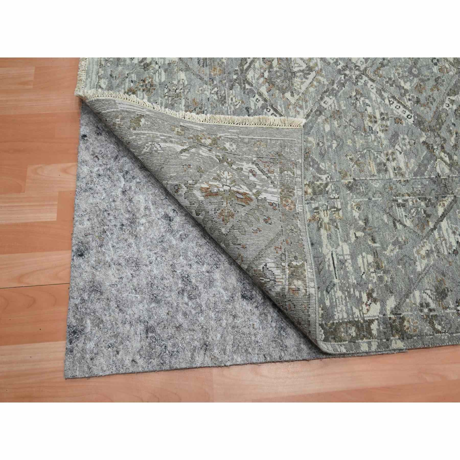 Oushak-And-Peshawar-Hand-Knotted-Rug-378685