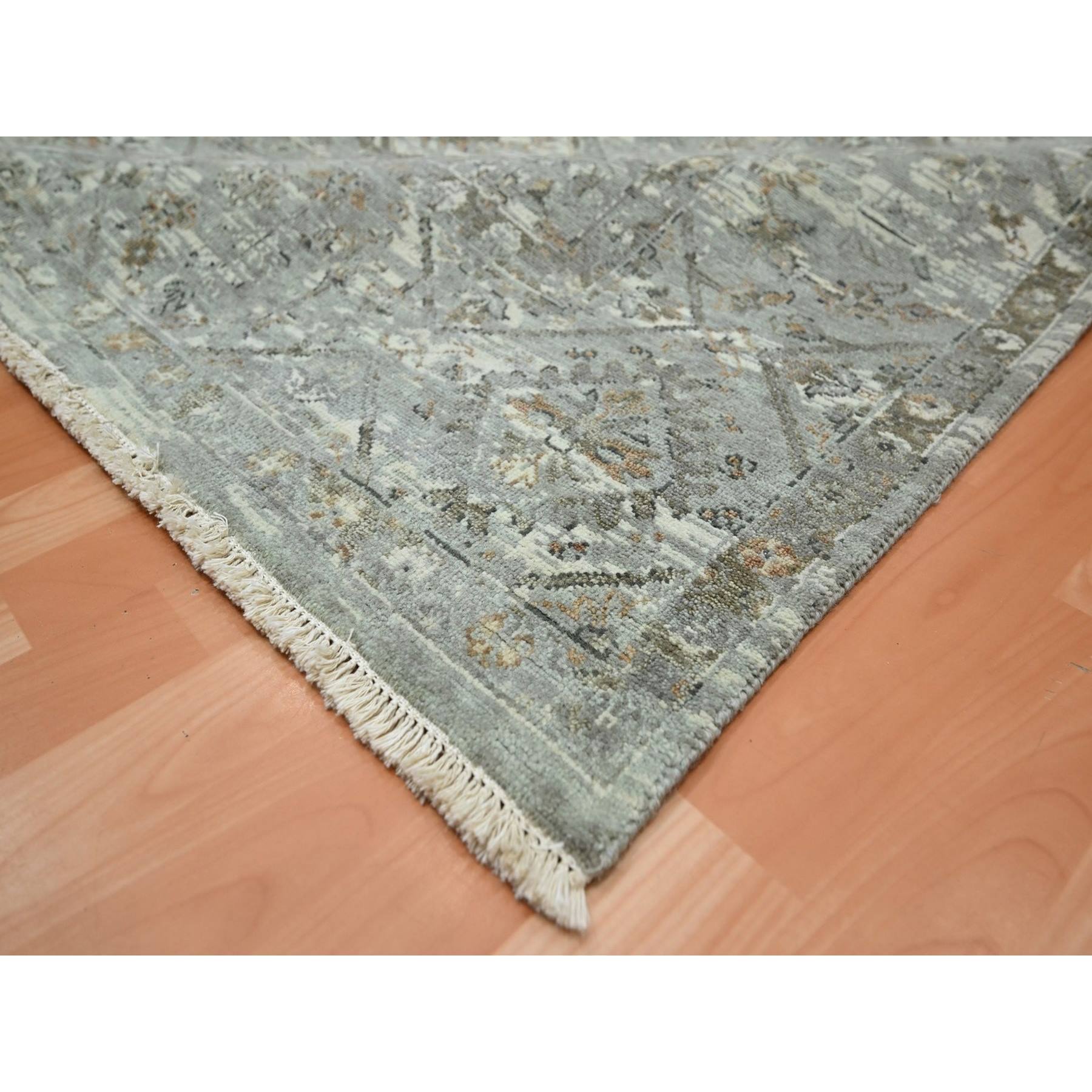 Oushak-And-Peshawar-Hand-Knotted-Rug-378685