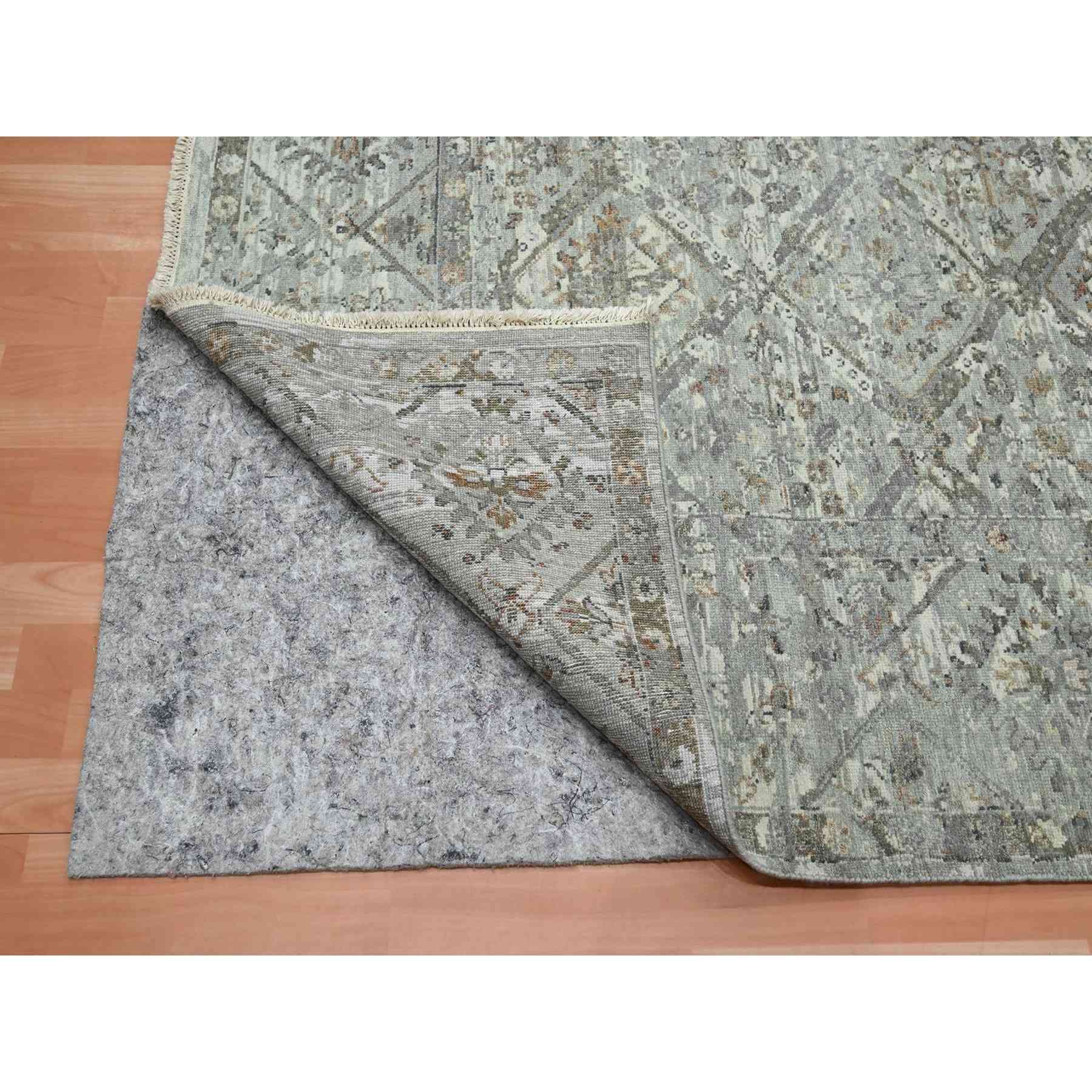Oushak-And-Peshawar-Hand-Knotted-Rug-378690