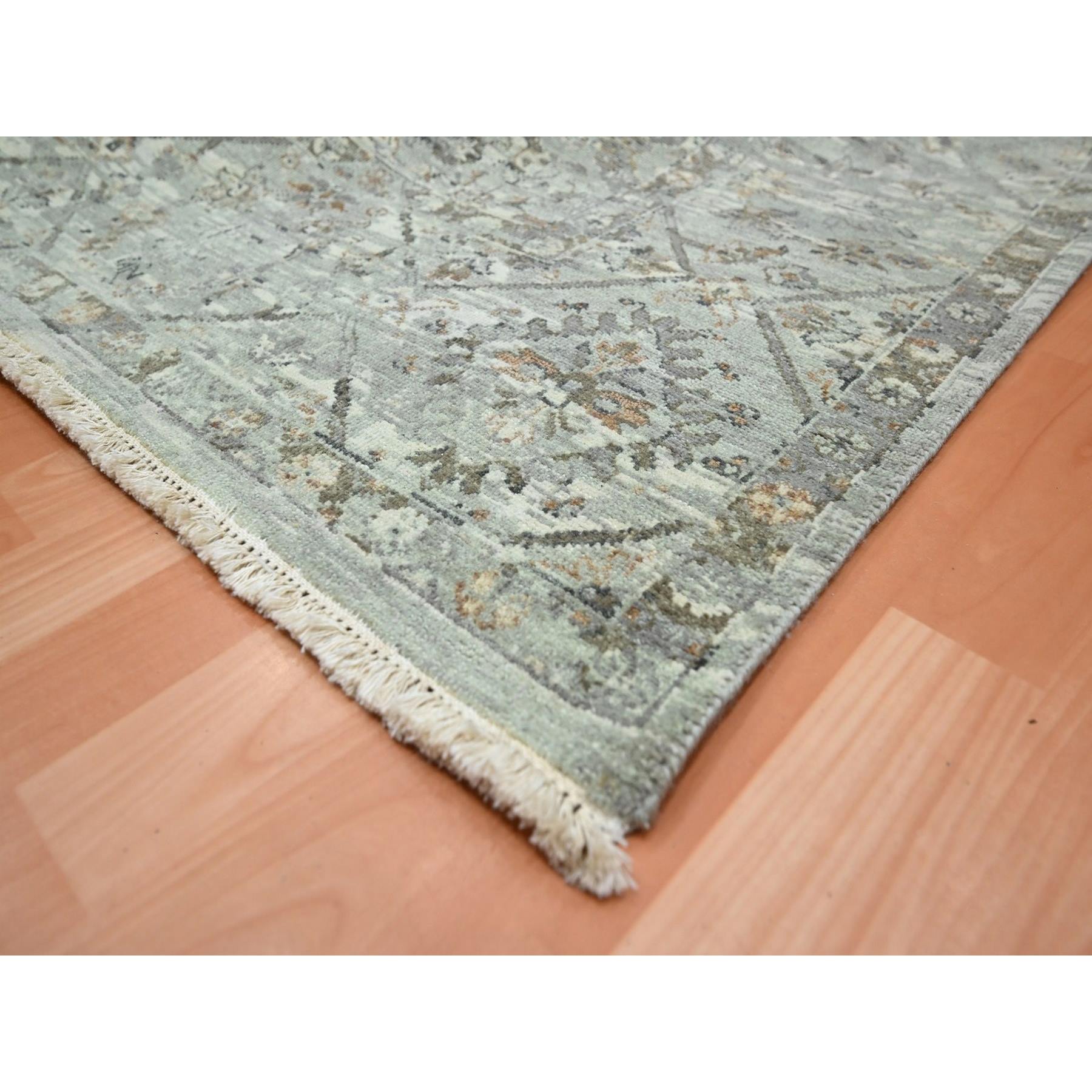 Oushak-And-Peshawar-Hand-Knotted-Rug-378690
