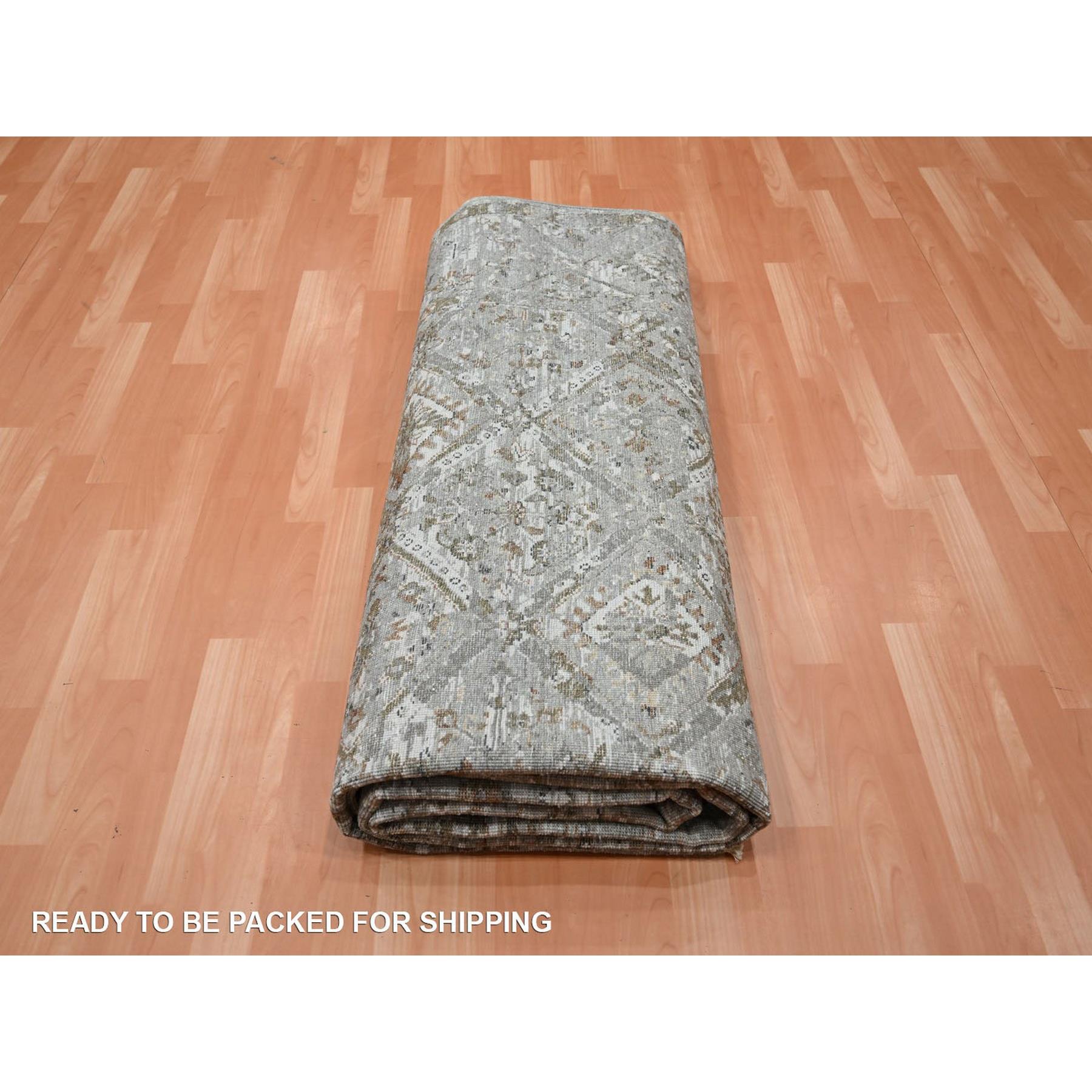 Oushak-And-Peshawar-Hand-Knotted-Rug-378690