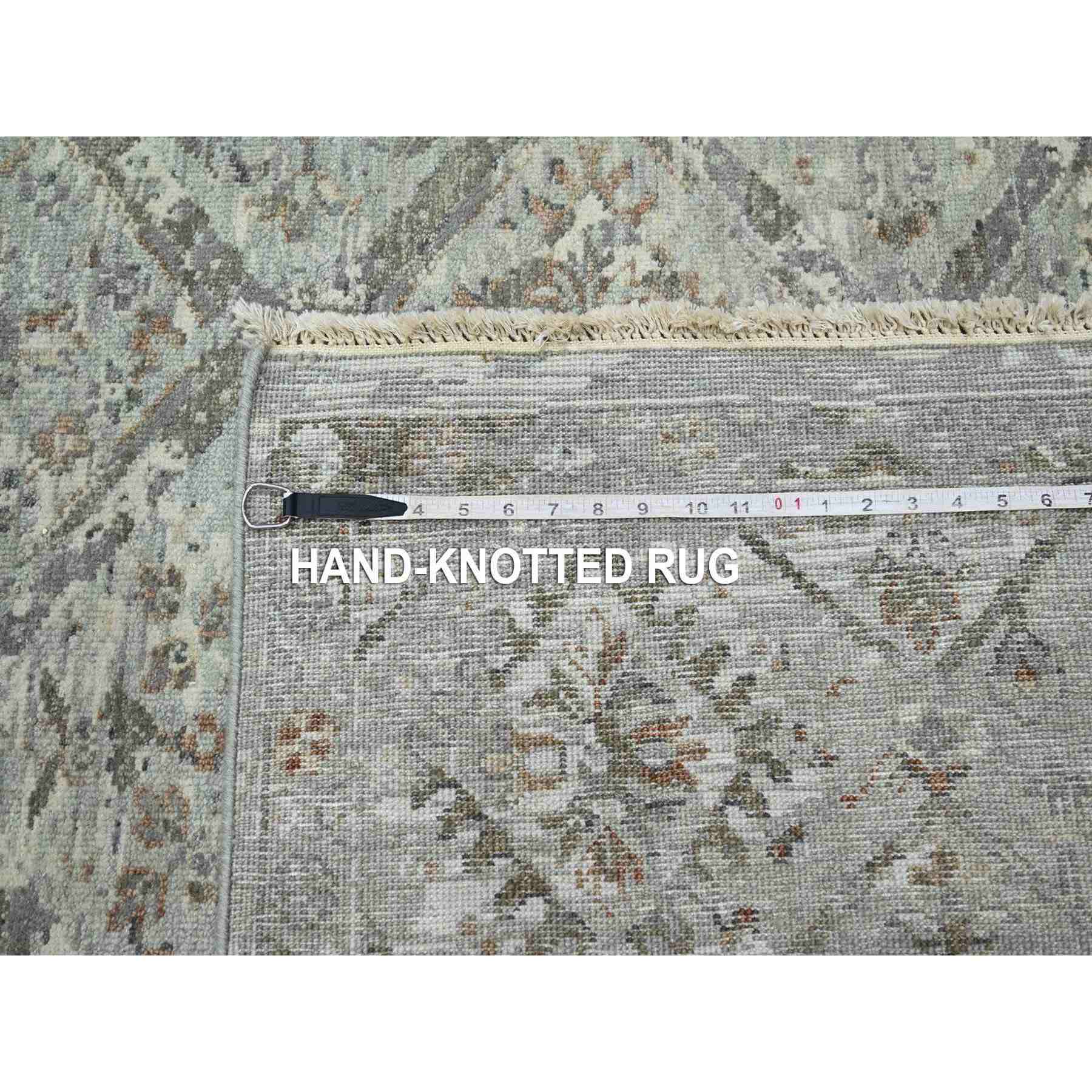 Oushak-And-Peshawar-Hand-Knotted-Rug-378690