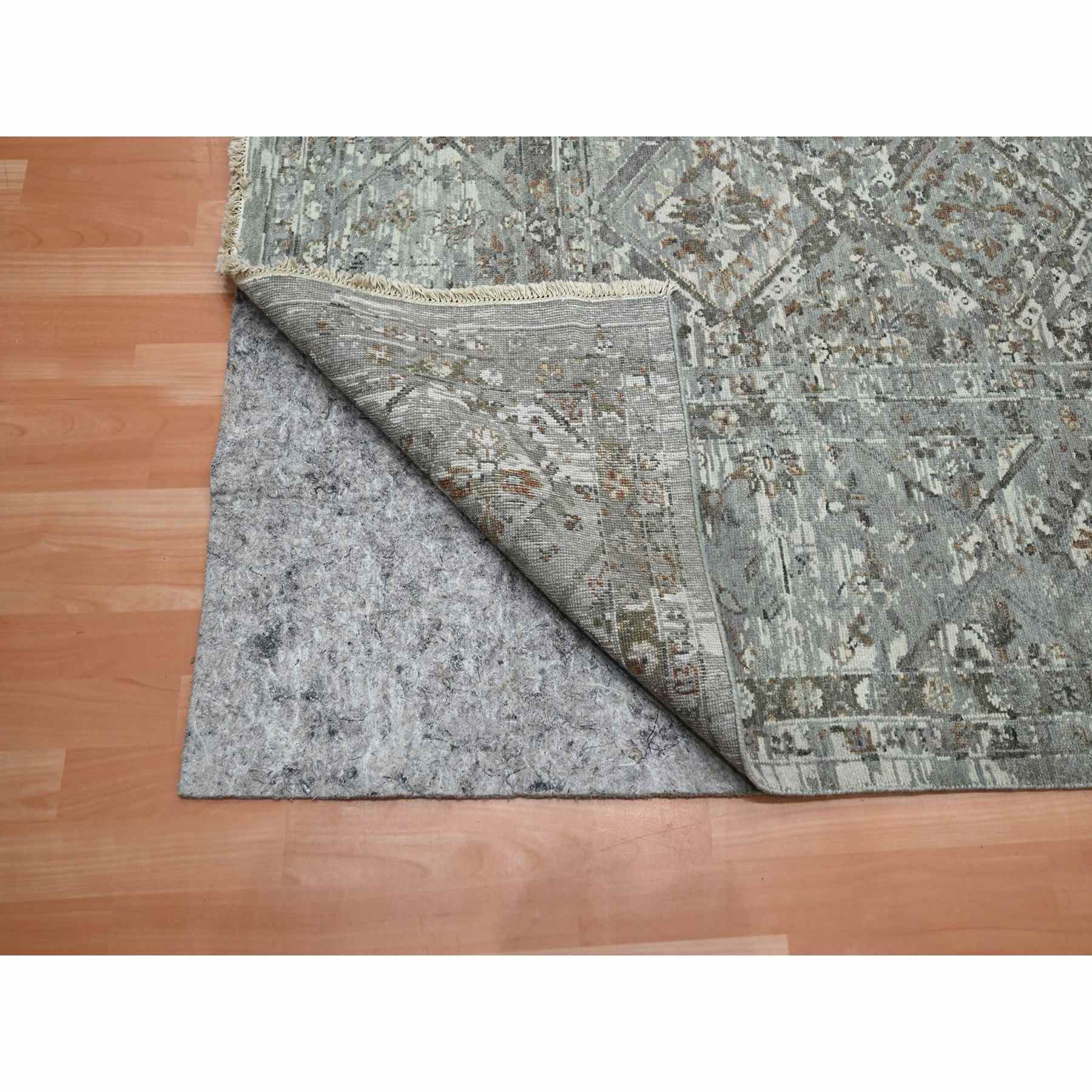 Oushak-And-Peshawar-Hand-Knotted-Rug-378700