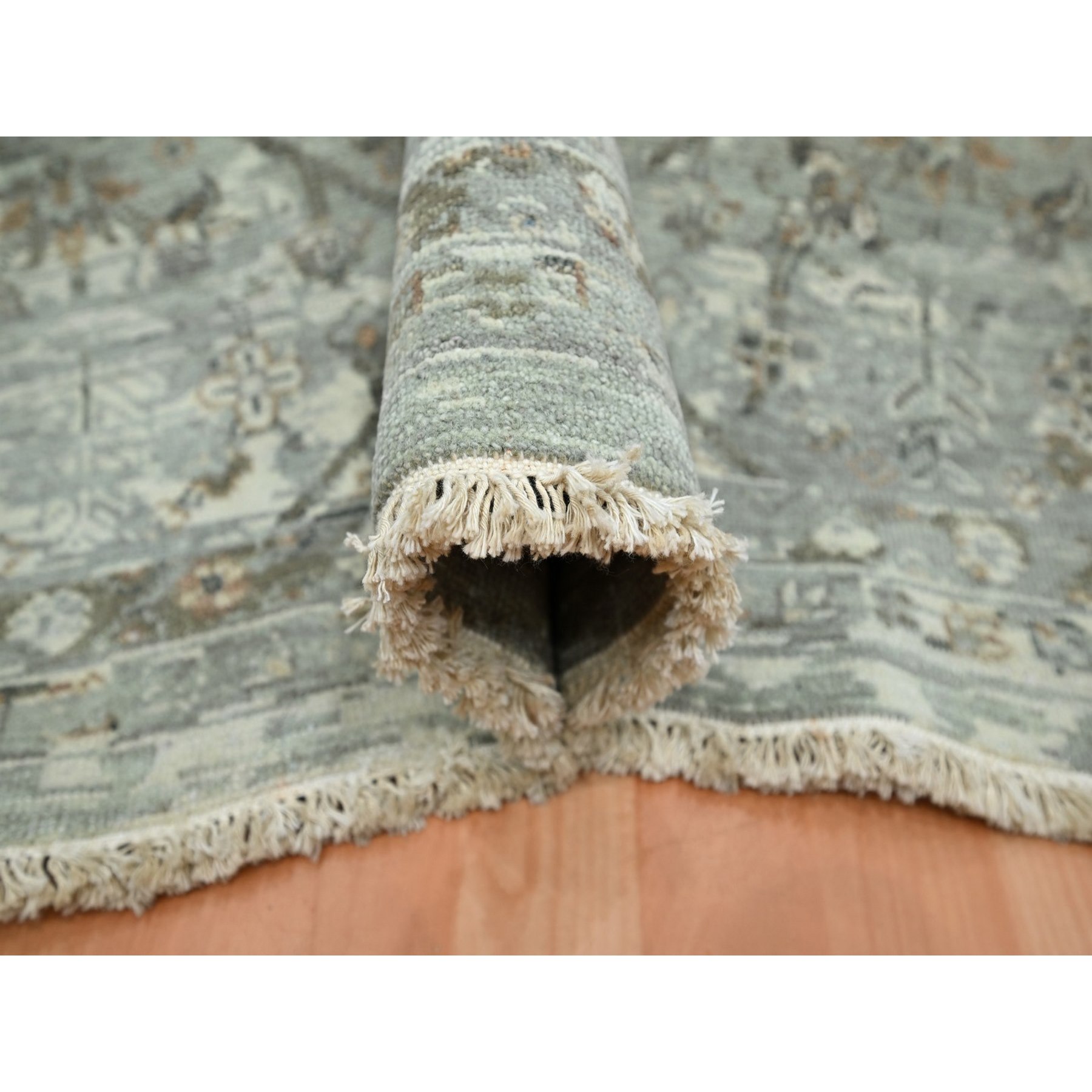 Oushak-And-Peshawar-Hand-Knotted-Rug-378700