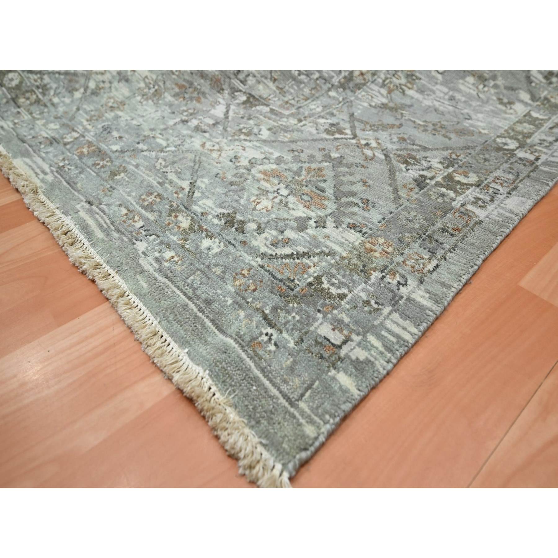 Oushak-And-Peshawar-Hand-Knotted-Rug-378700