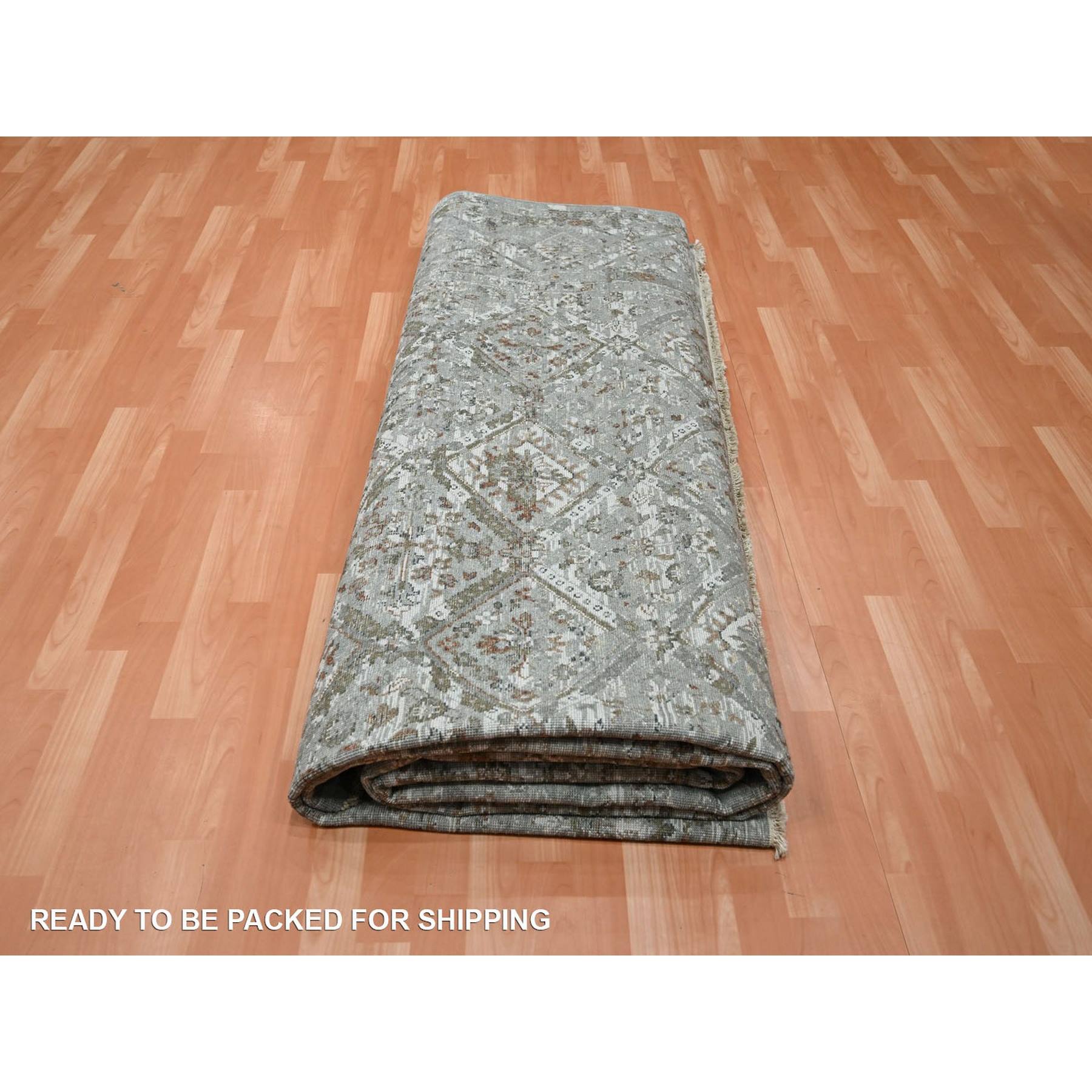Oushak-And-Peshawar-Hand-Knotted-Rug-378700
